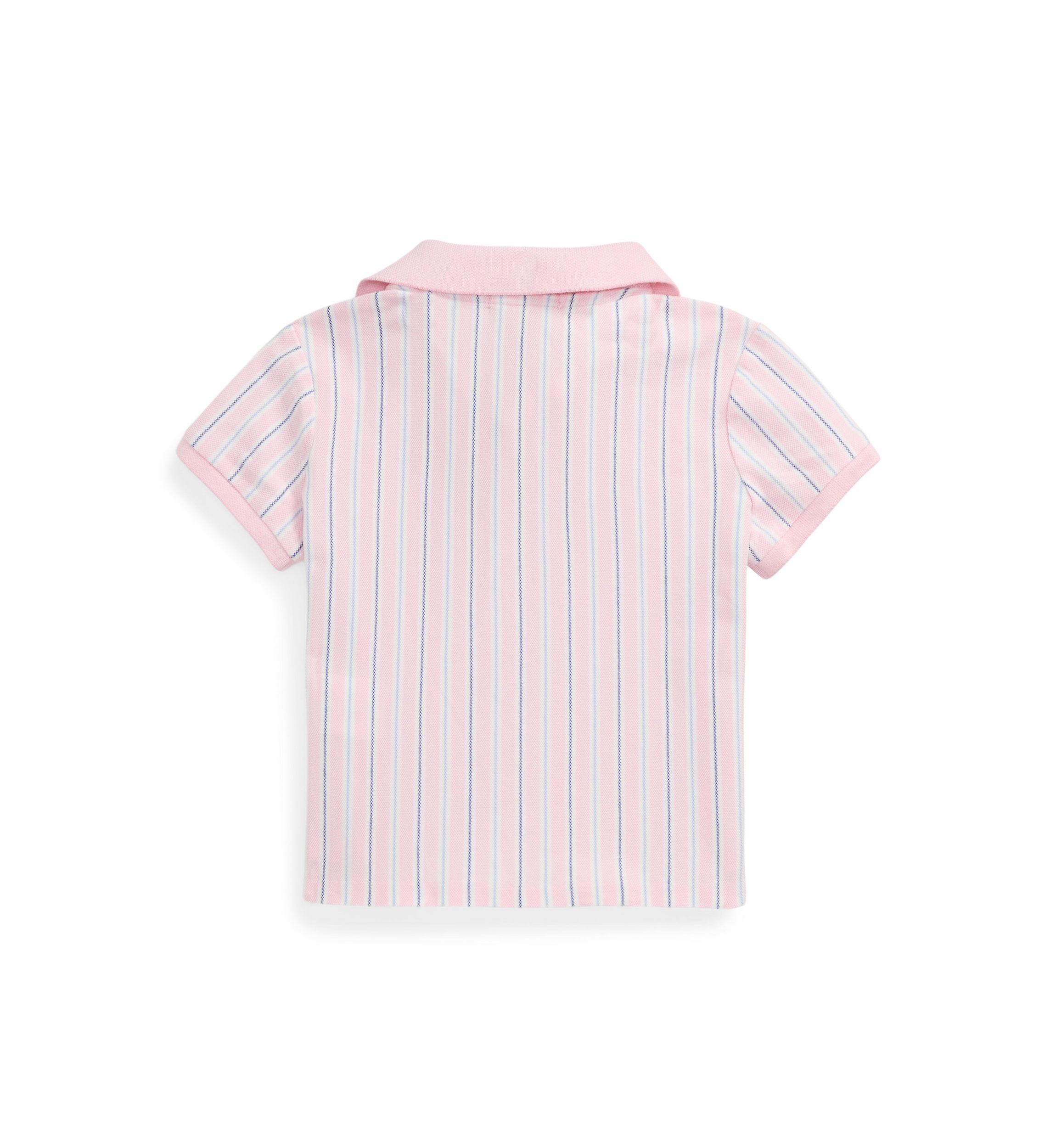 Girls 2-6x Striped Oxford Mesh Boxy Polo Shirt