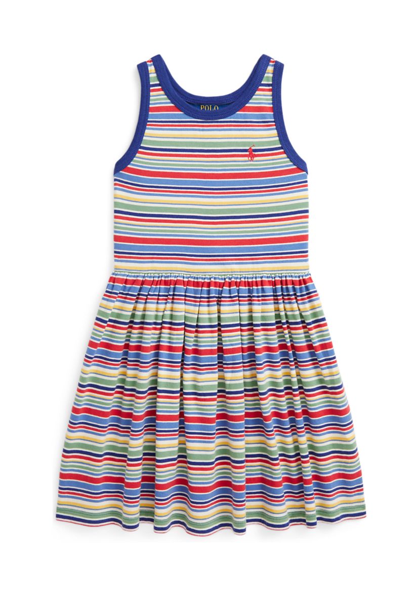 Girls 2-6x Striped Cotton Jersey Dress