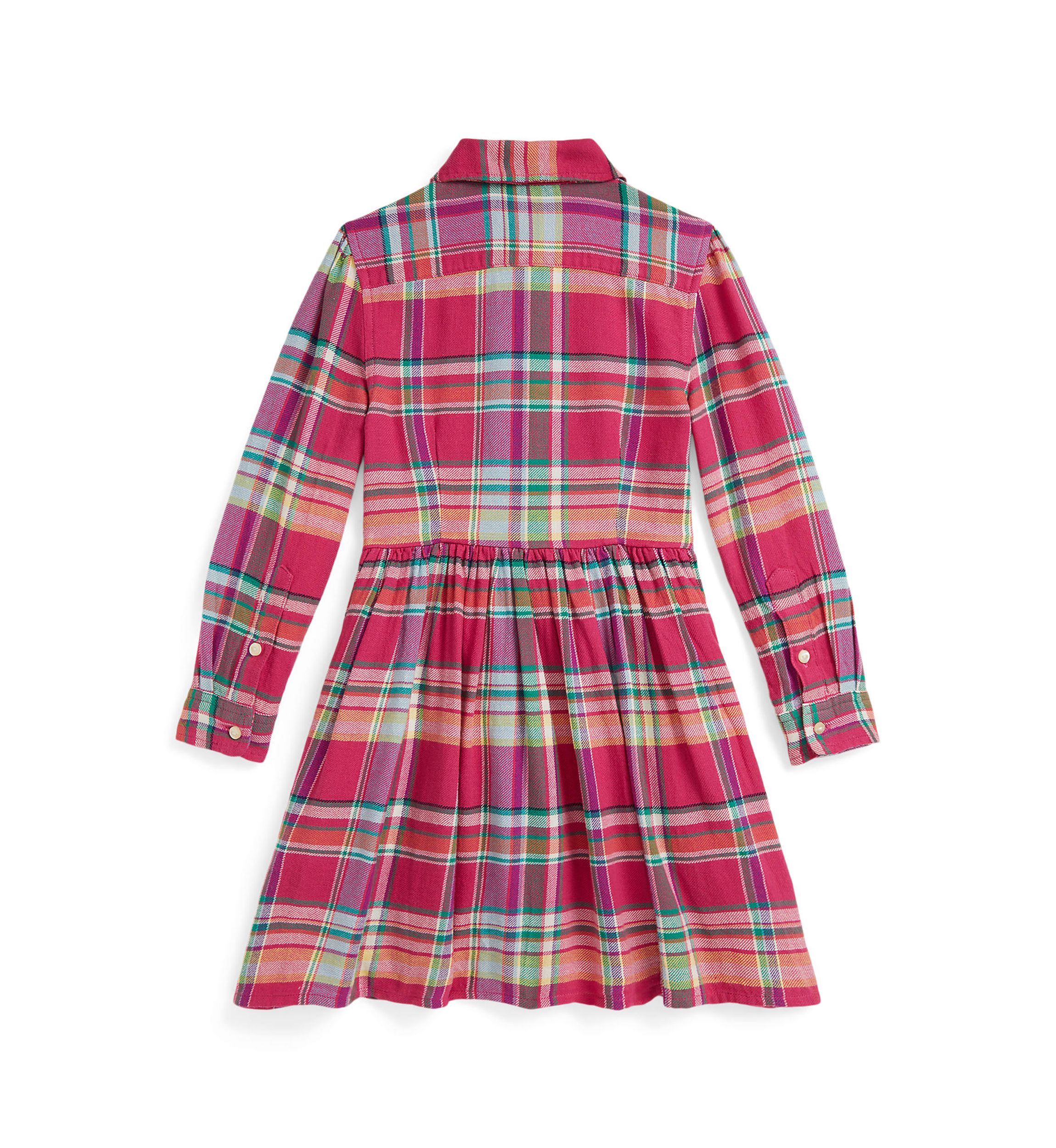 Girls 2-6x Plaid Cotton Madras Shirtdress