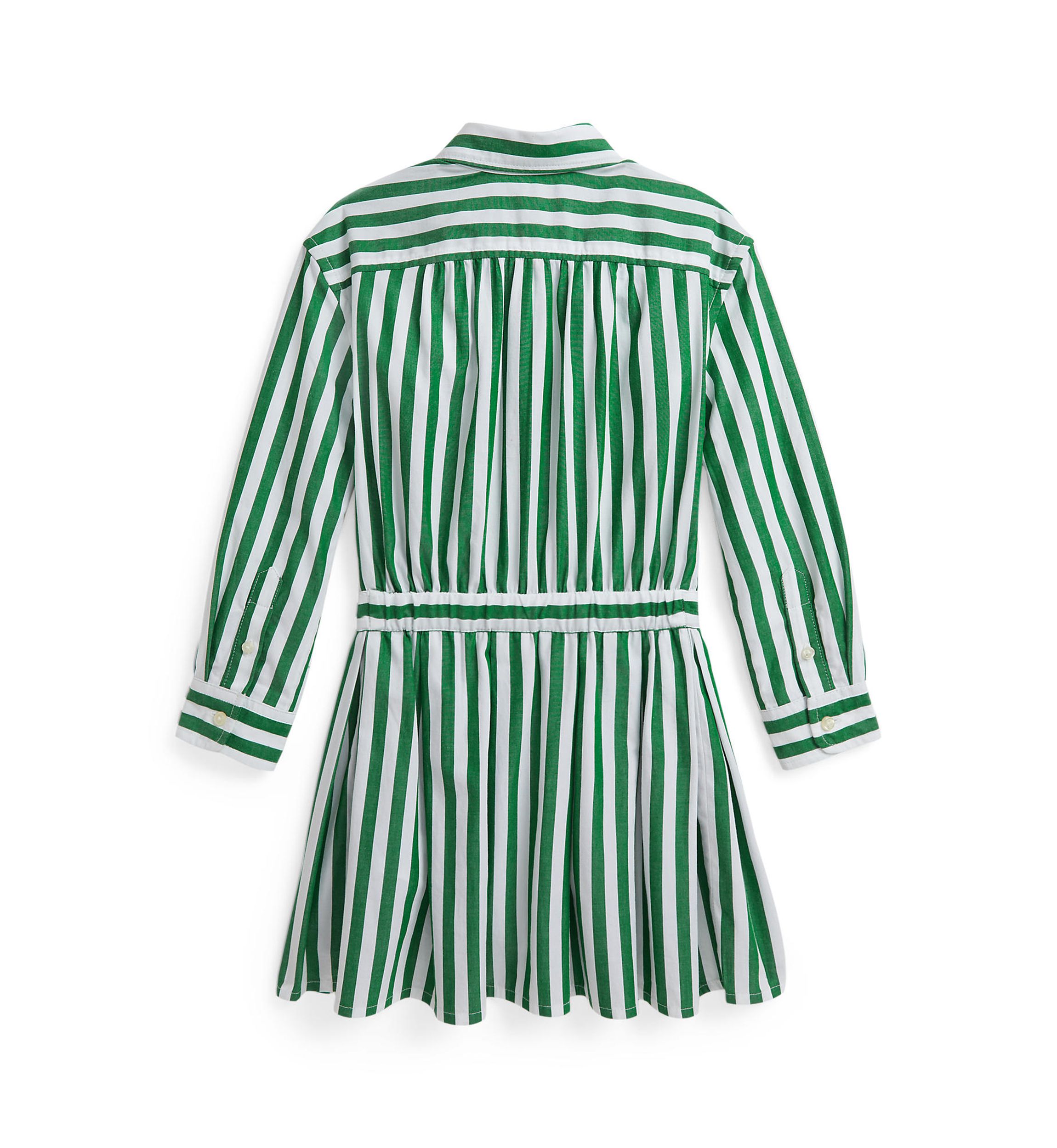 Girls 2-6x Striped Cotton Poplin Shirtdress