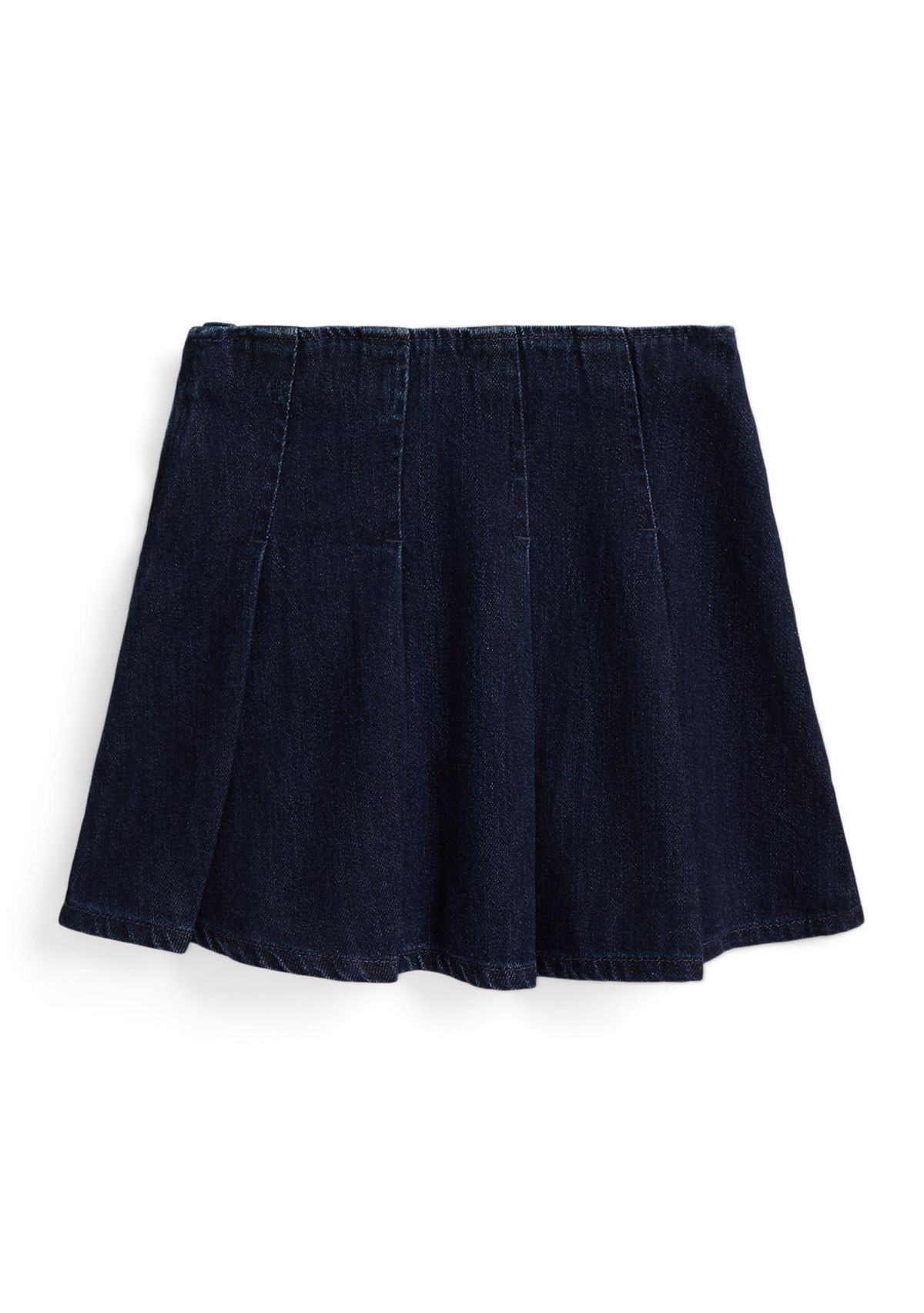 Girls 2-6x Pleated Cotton Denim Skirt