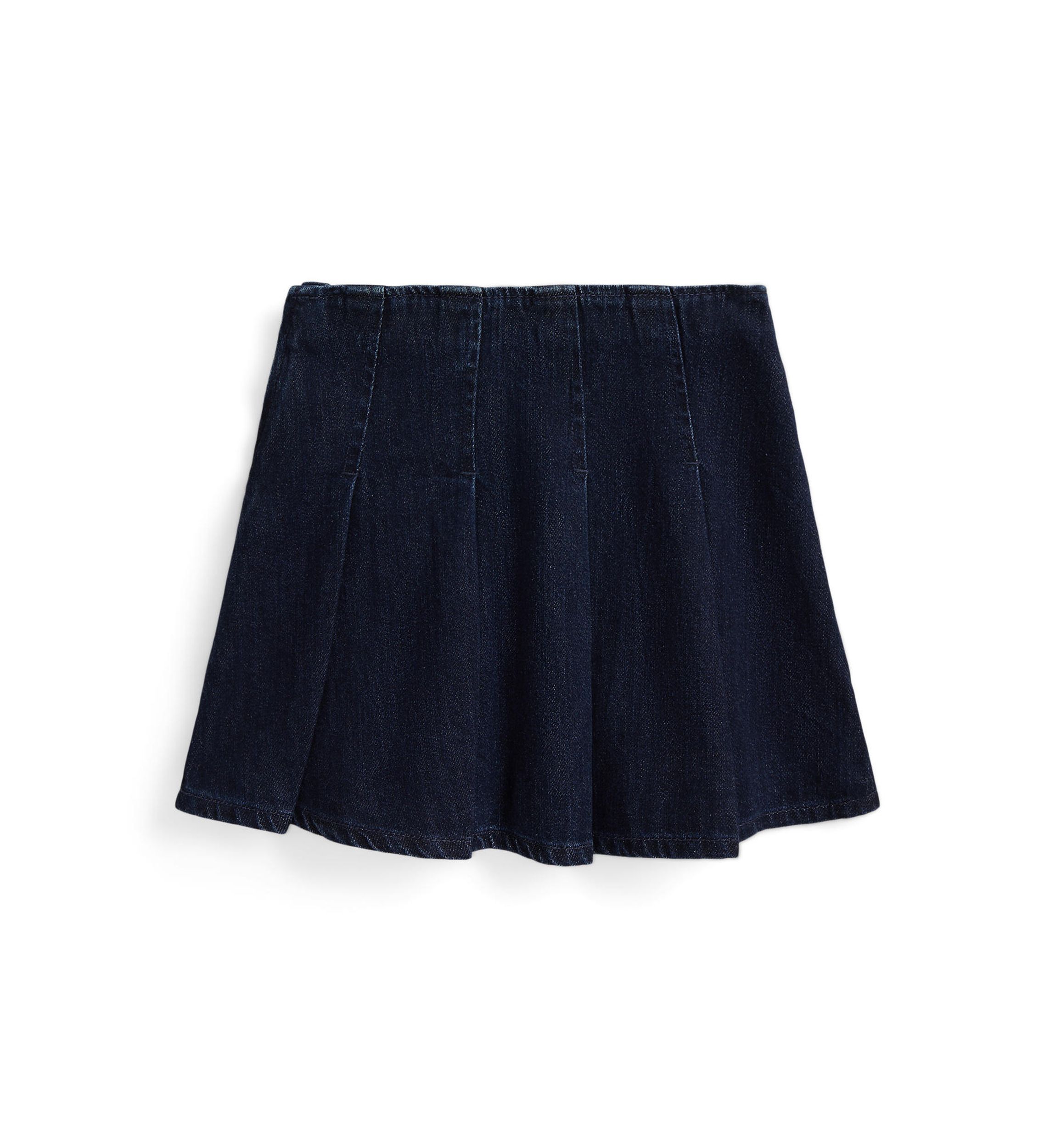 Girls 2-6x Pleated Cotton Denim Skirt