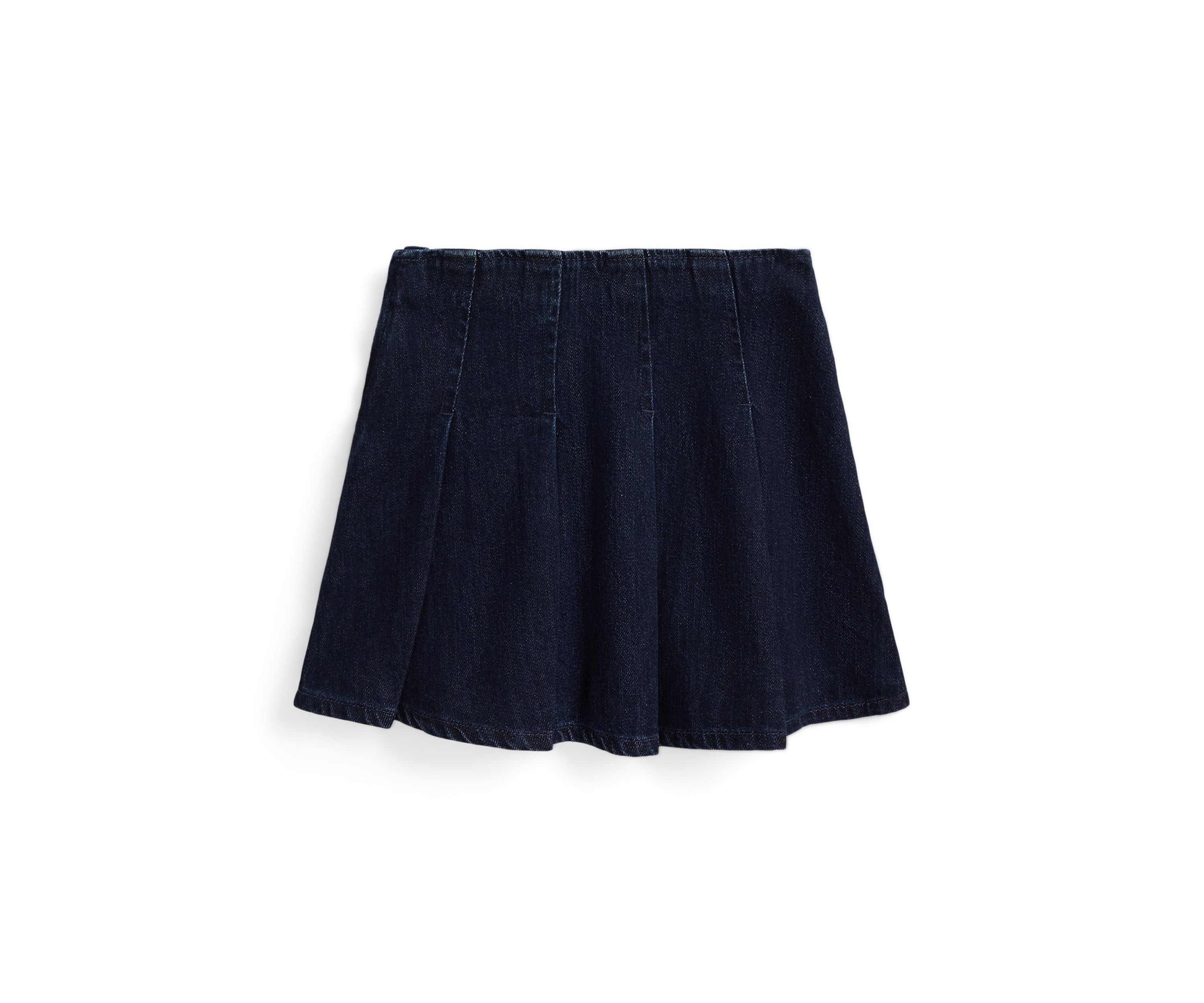Girls 2-6x Pleated Cotton Denim Skirt
