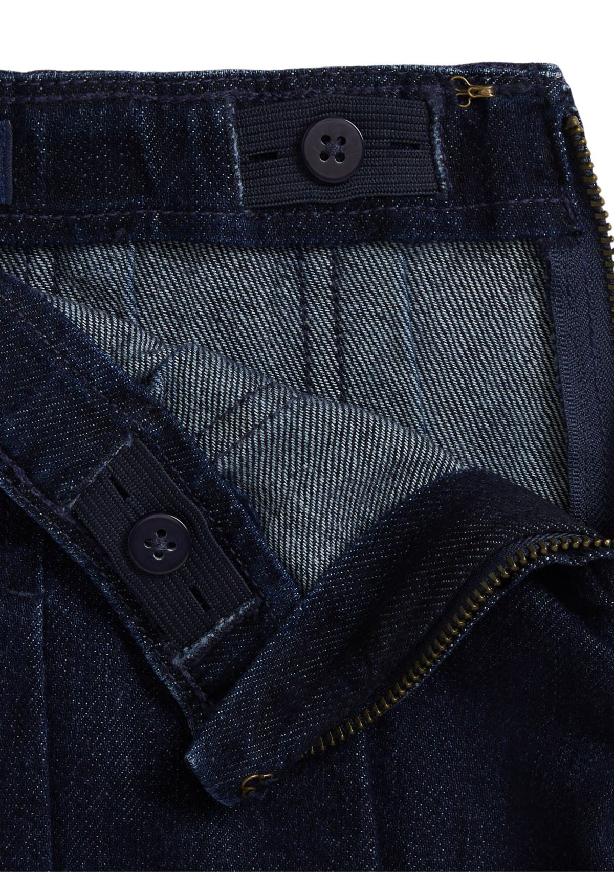 Girls 2-6x Pleated Cotton Denim Skirt