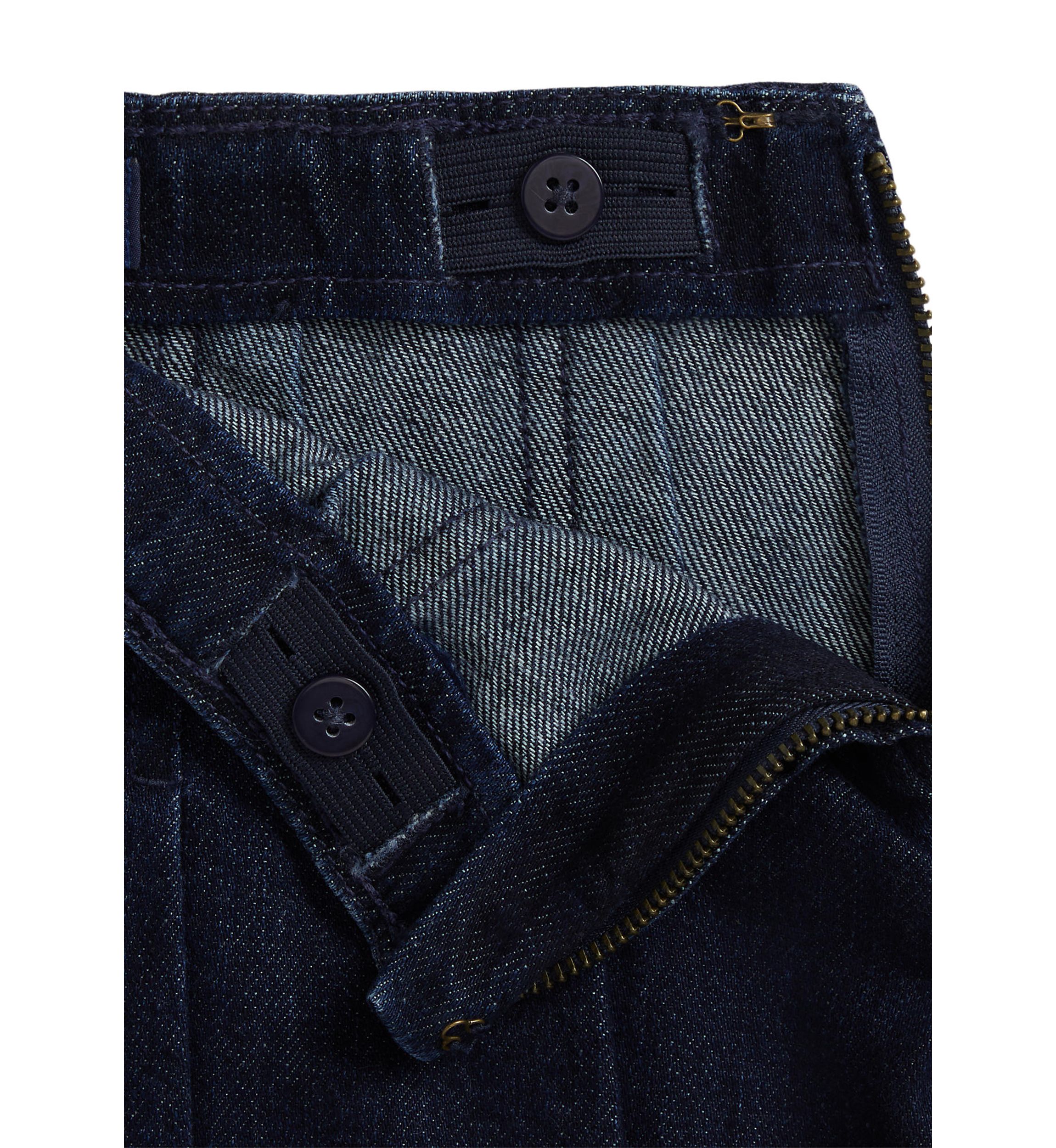 Girls 2-6x Pleated Cotton Denim Skirt