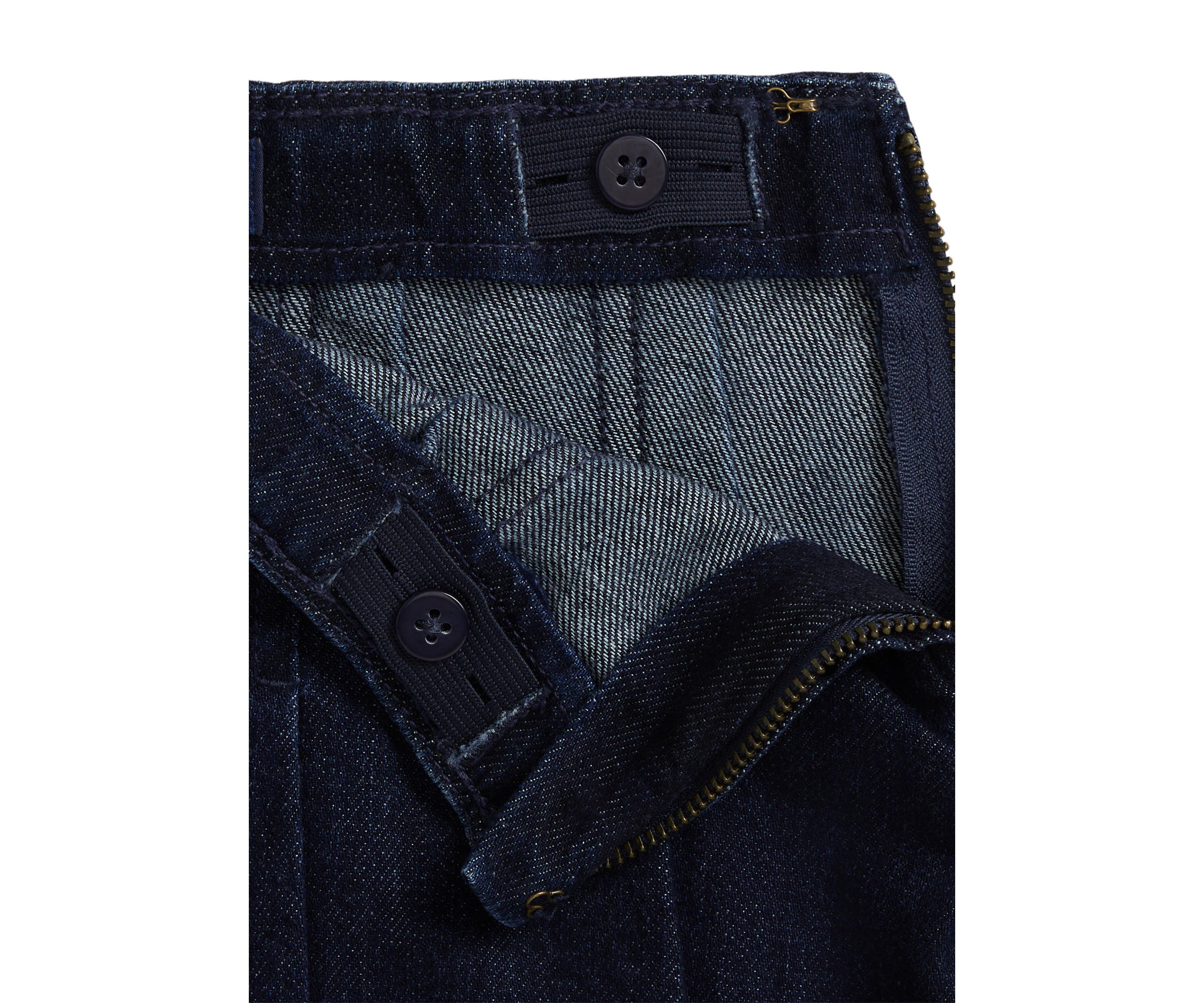 Girls 2-6x Pleated Cotton Denim Skirt