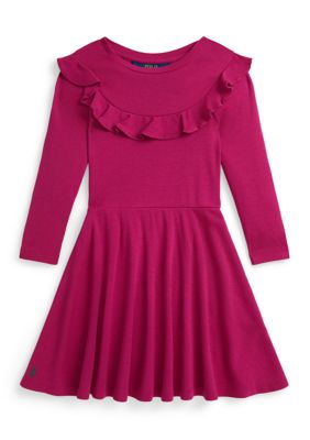 Ralph Lauren Childrenswear Girls 2-6x Ruffled Cotton Modal Dress