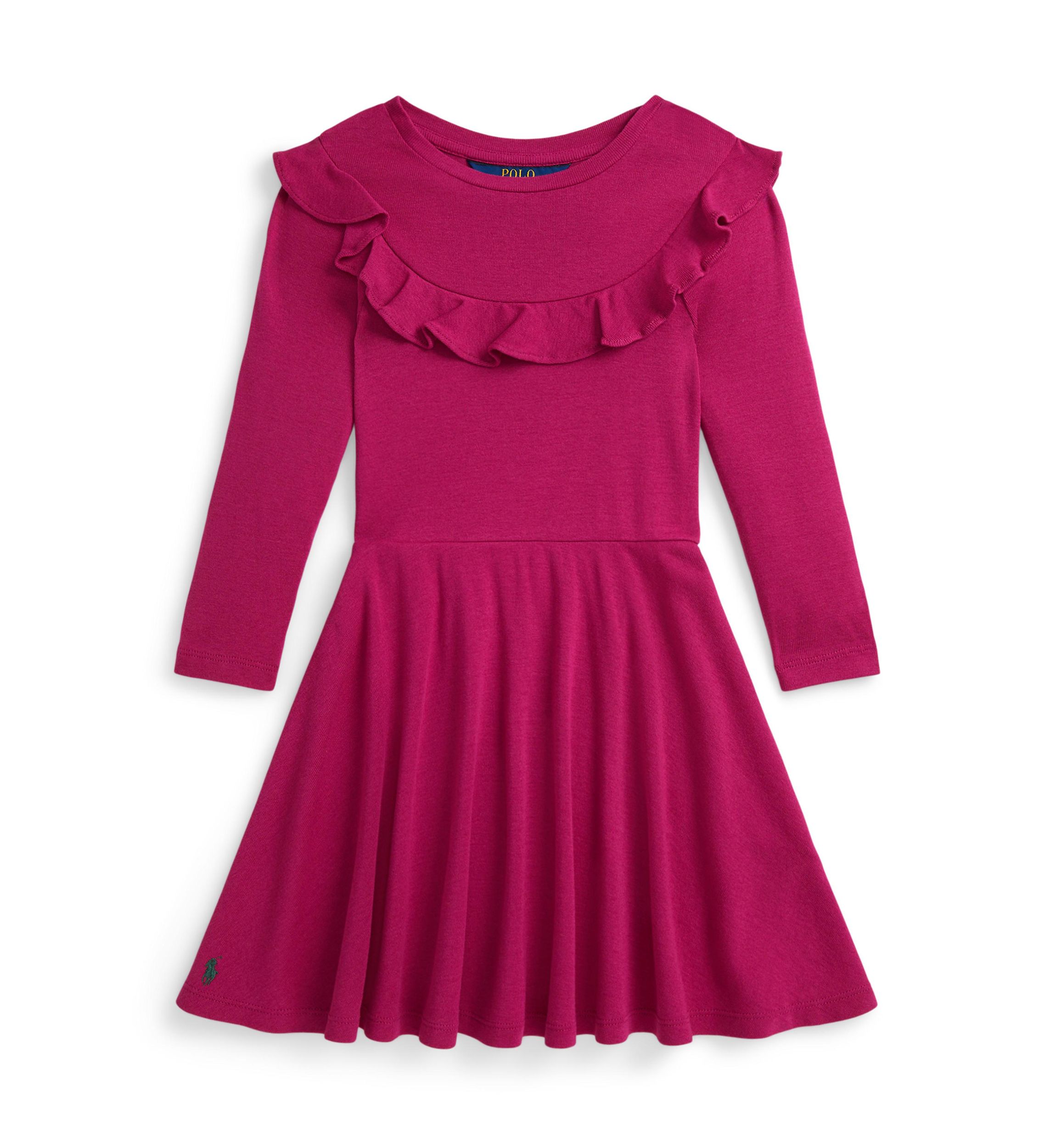 Girls 2-6x Ruffled Cotton Modal Dress