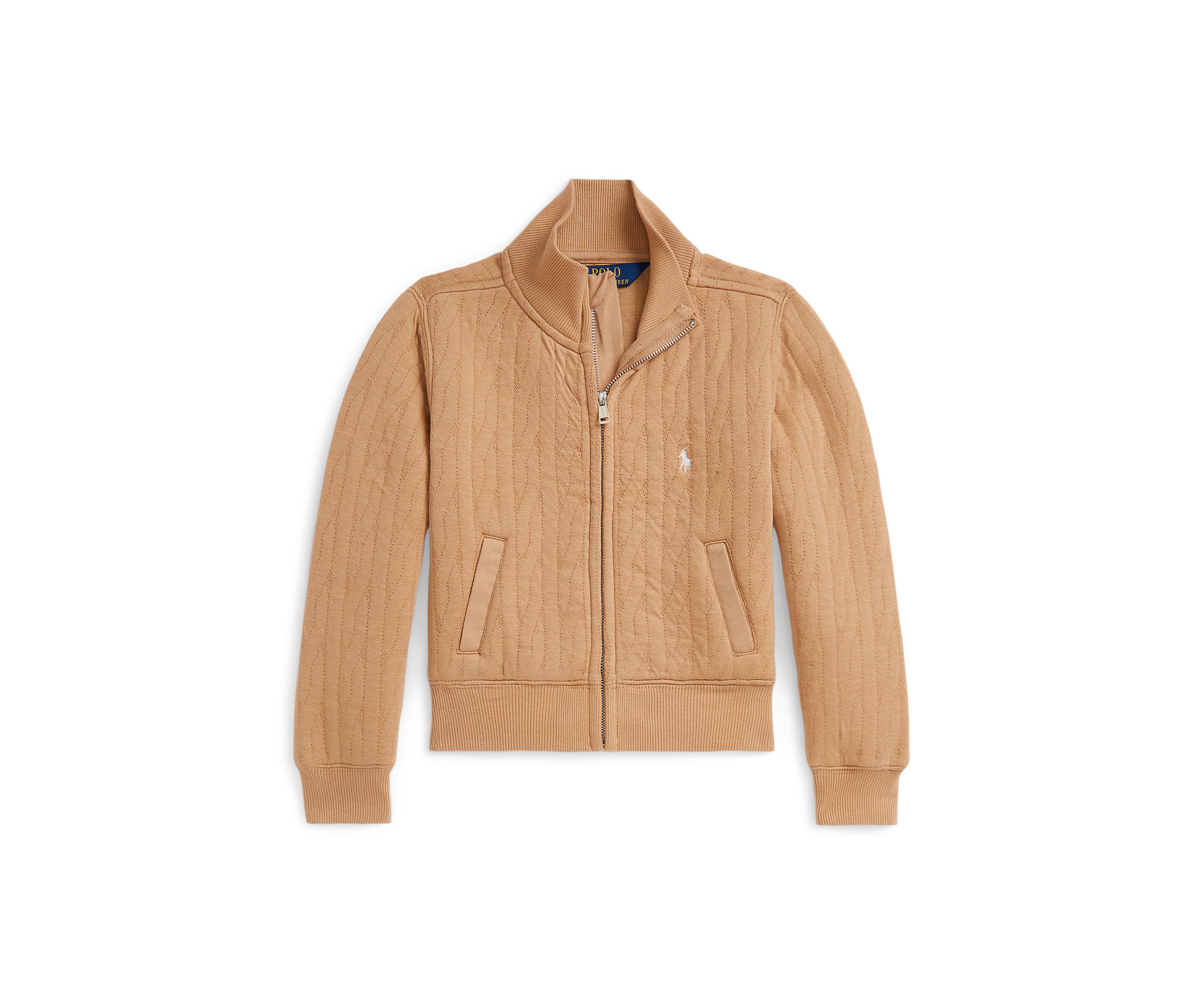 Girls 2-6x Quilted Cable-Motif Jacket