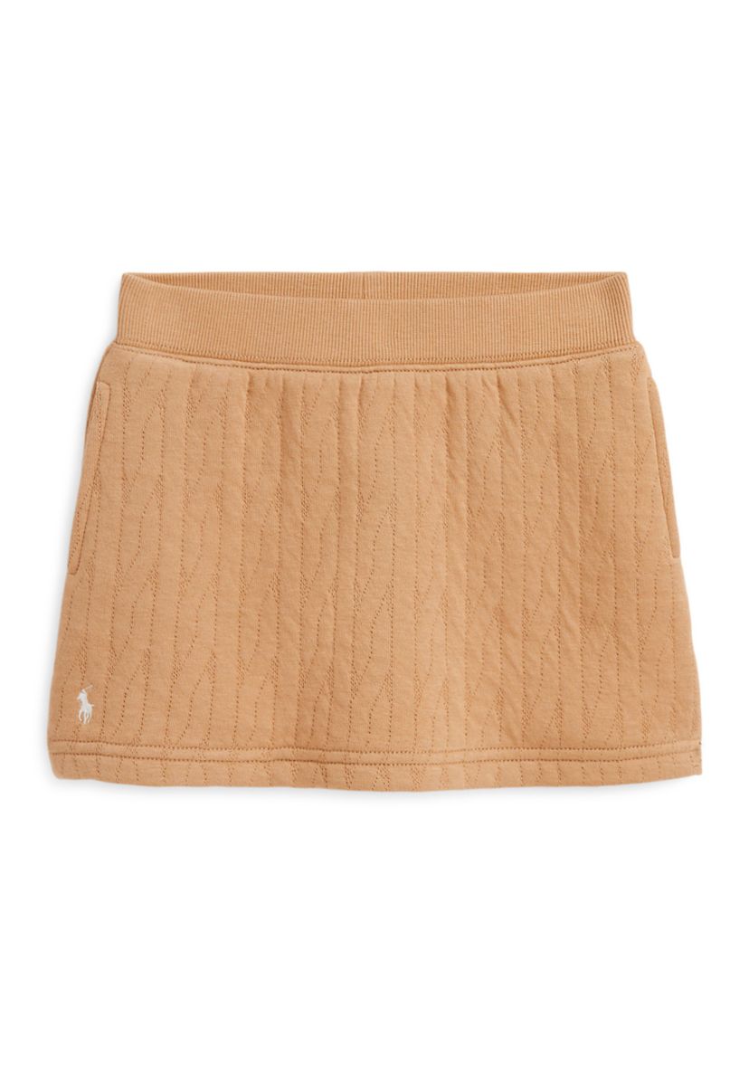 Girls 2-6x Quilted Cable-Motif Skirt