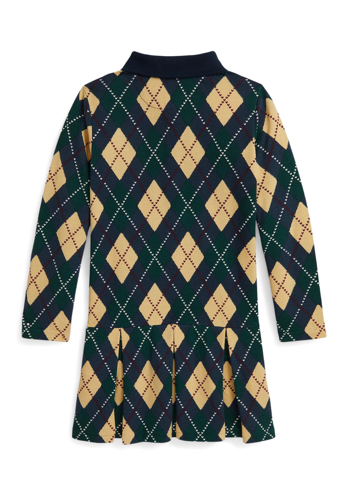 Girls 2-6x Argyle Stretch Mesh Polo Dress