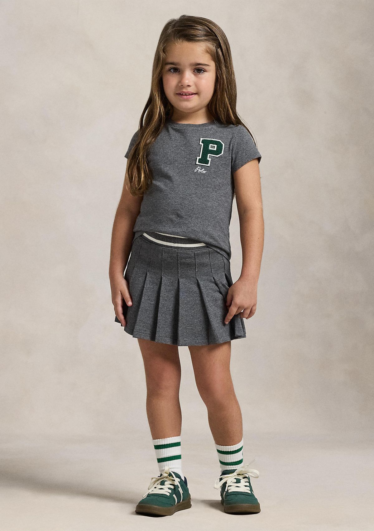 Girls 2-6x Cotton Jersey Letterman Tee