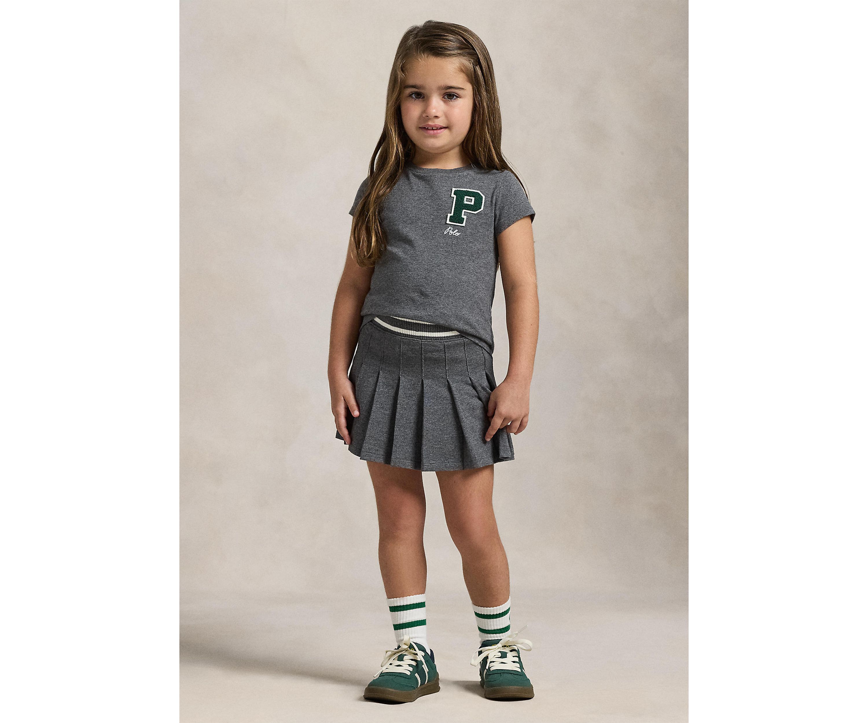 Girls 2-6x Cotton Jersey Letterman Tee