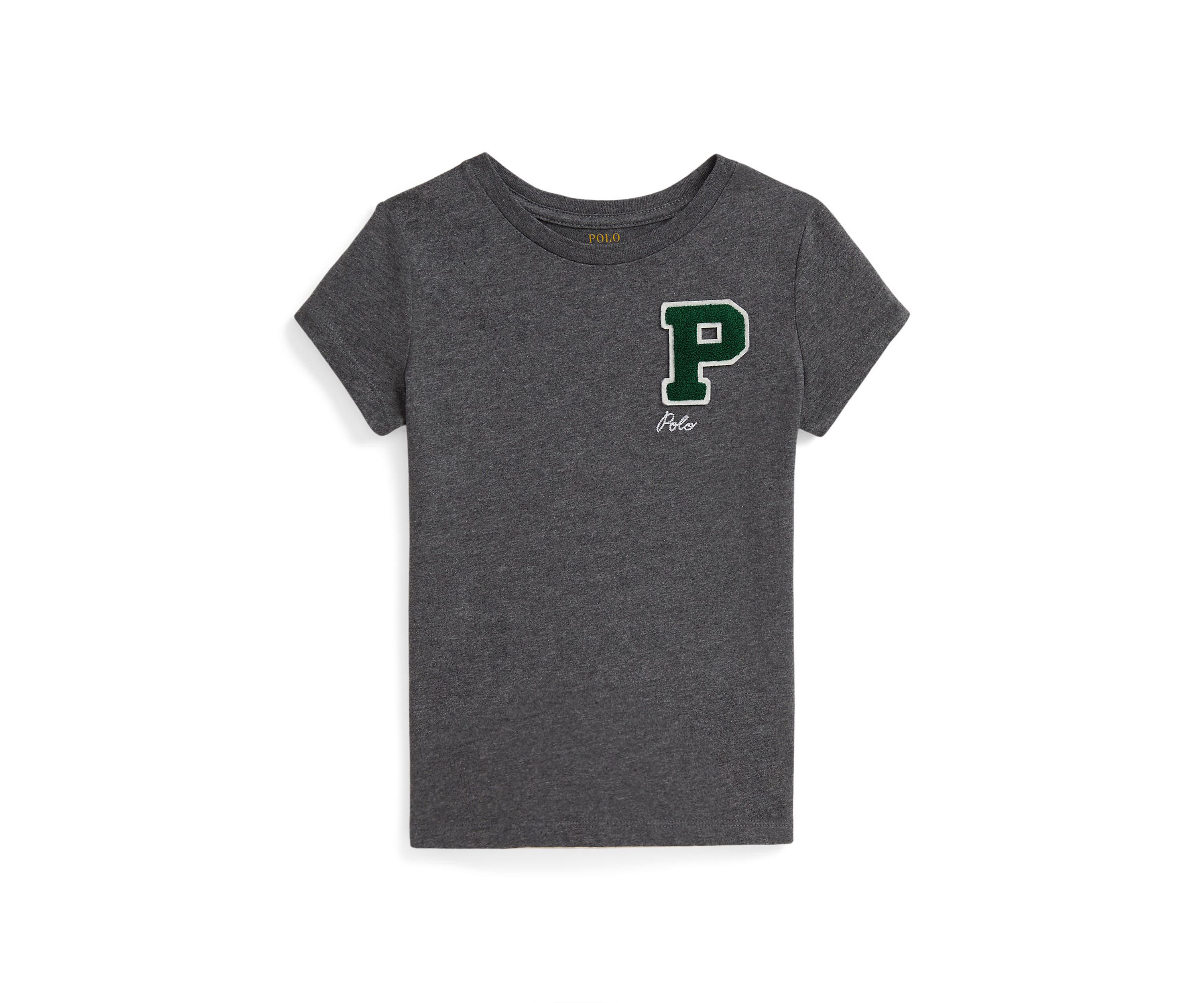 Girls 2-6x Cotton Jersey Letterman Tee