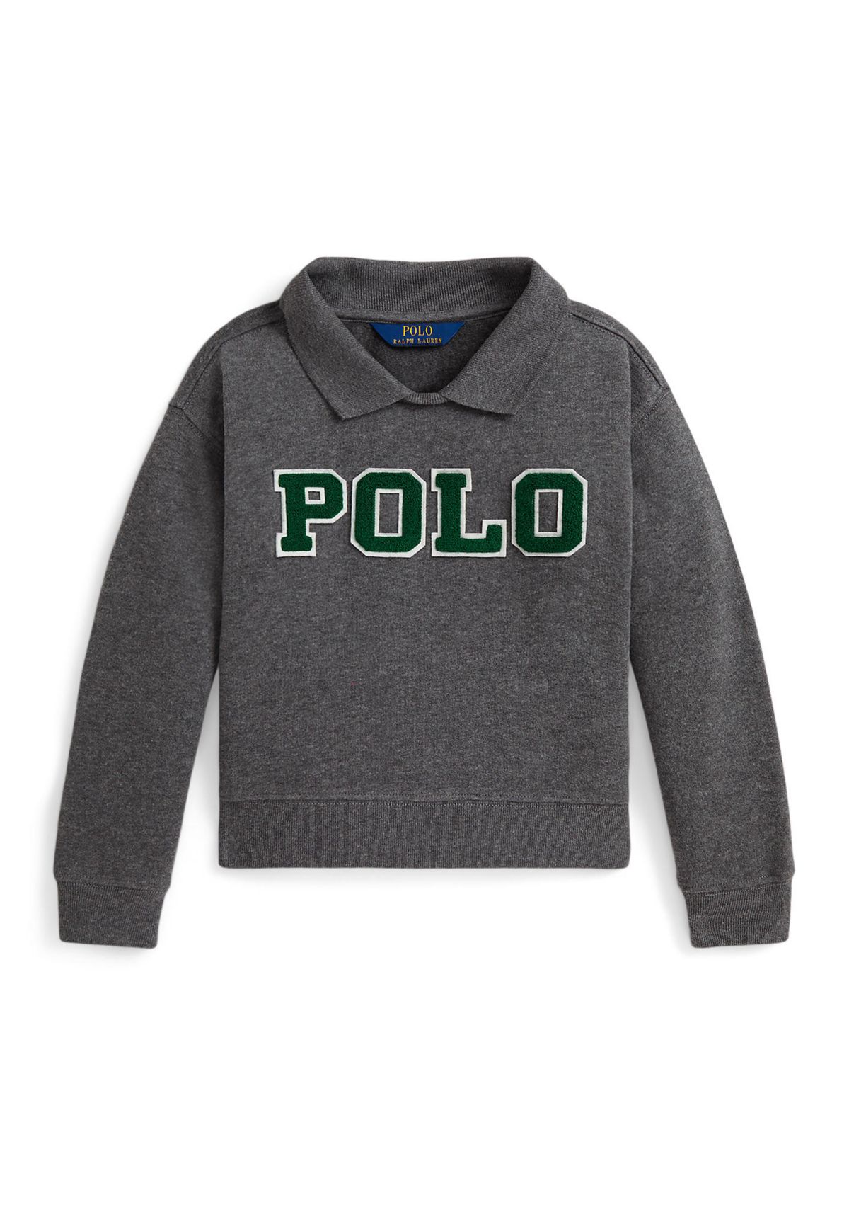 Girls 2-6x Logo Fleece Polo Sweatshirt