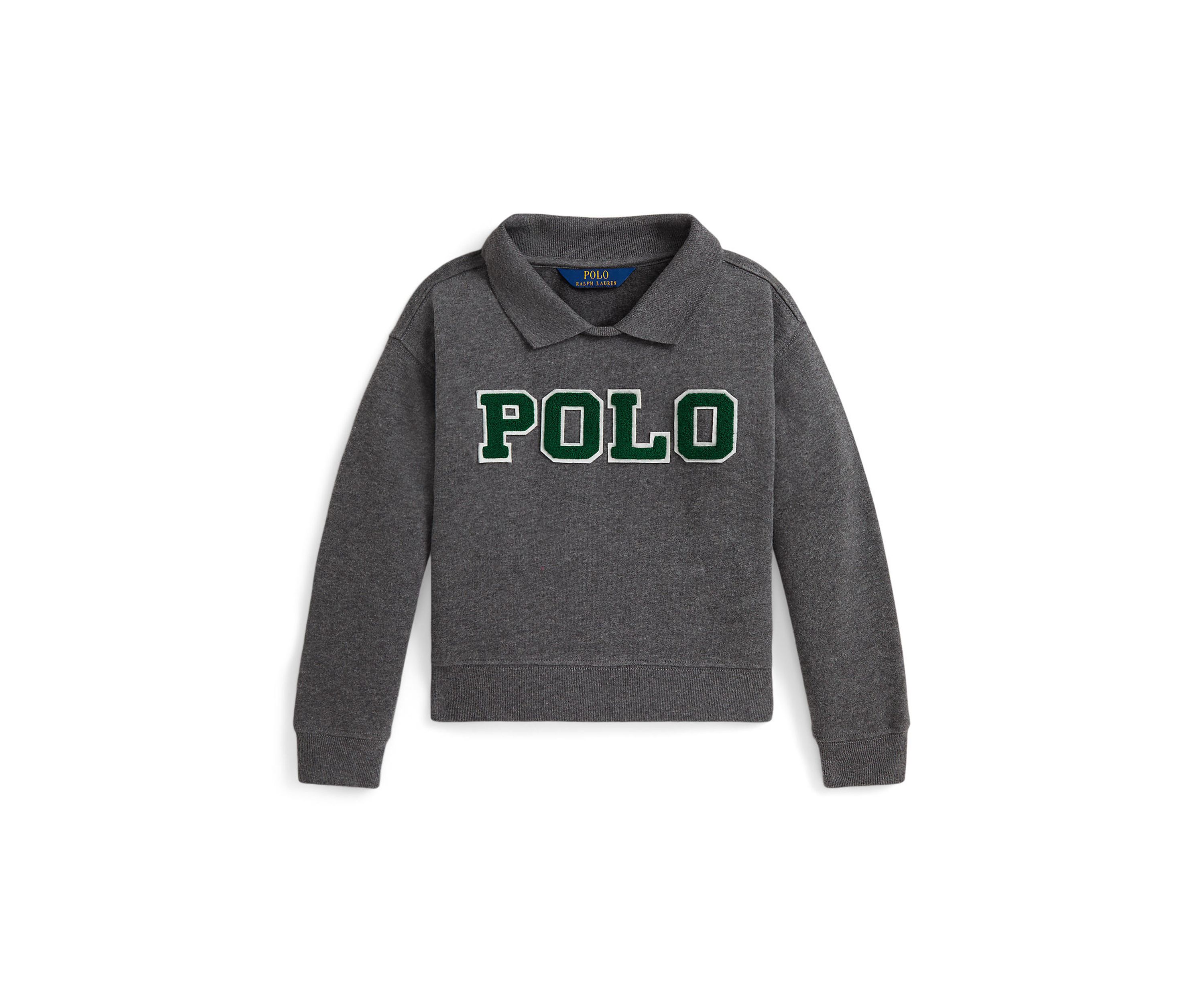 Girls 2-6x Logo Fleece Polo Sweatshirt