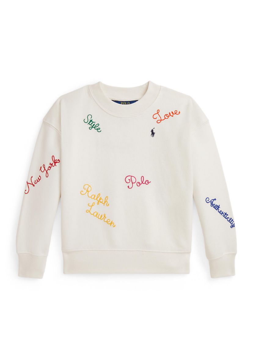 Girls 2-6x Embroidered Fleece Sweatshirt