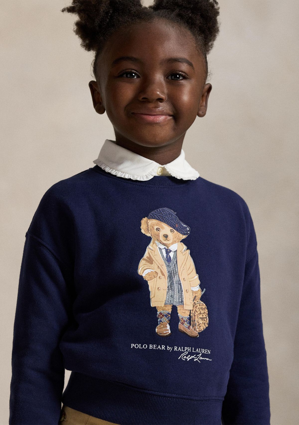 Girls 2-6x Polo Bear Fleece Boxy Sweatshirt