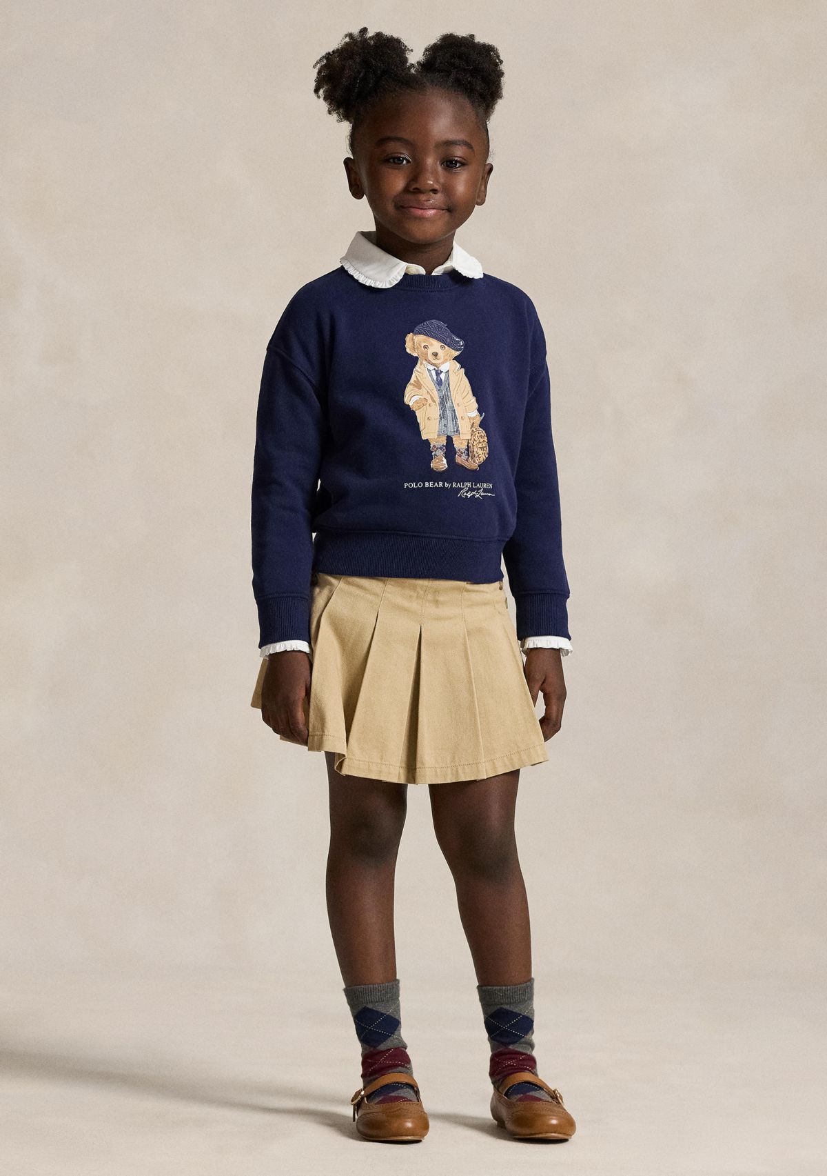 Girls 2-6x Polo Bear Fleece Boxy Sweatshirt