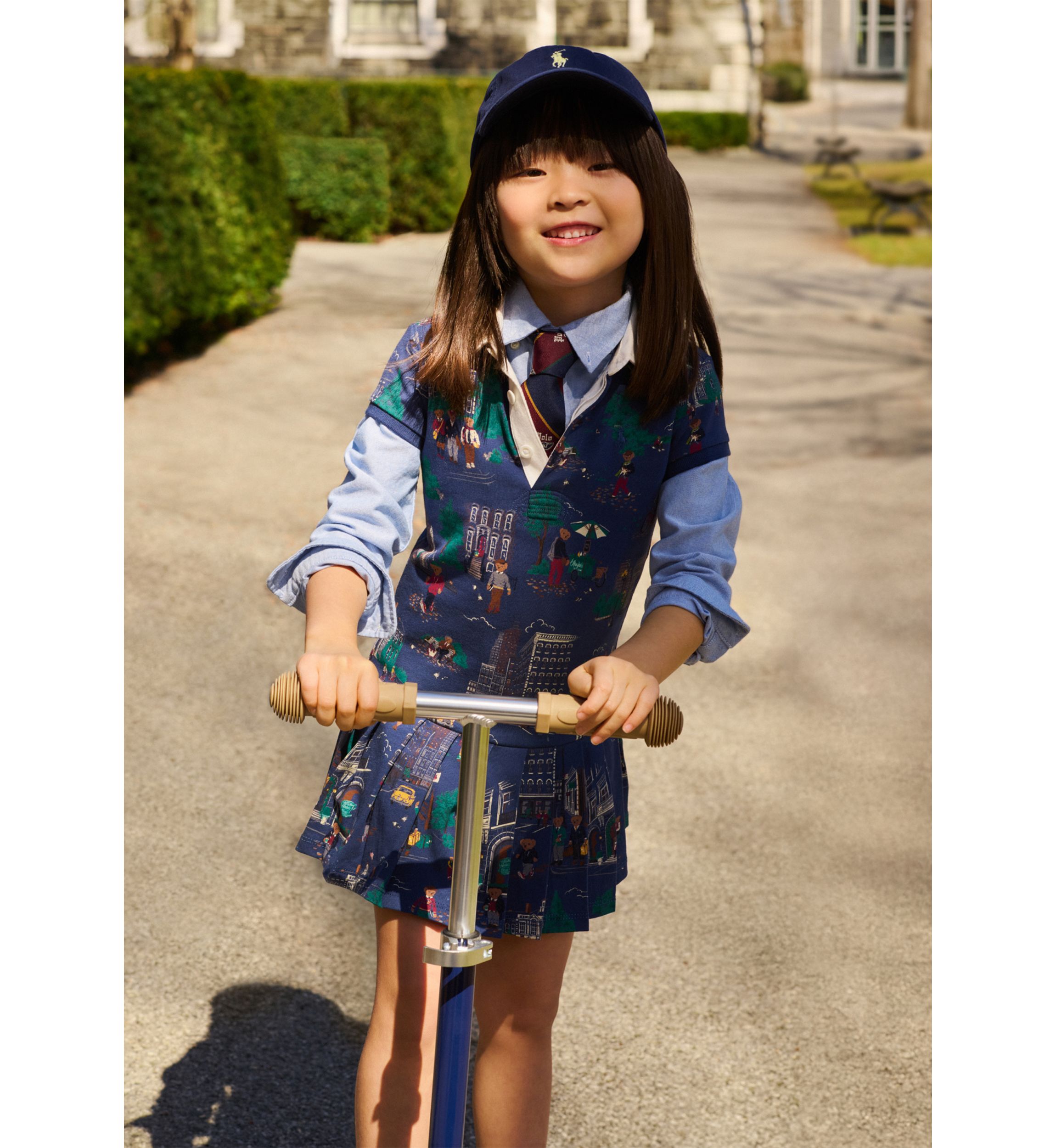 Girls 2-6x Polo Bear Cotton Jersey Rugby Dress