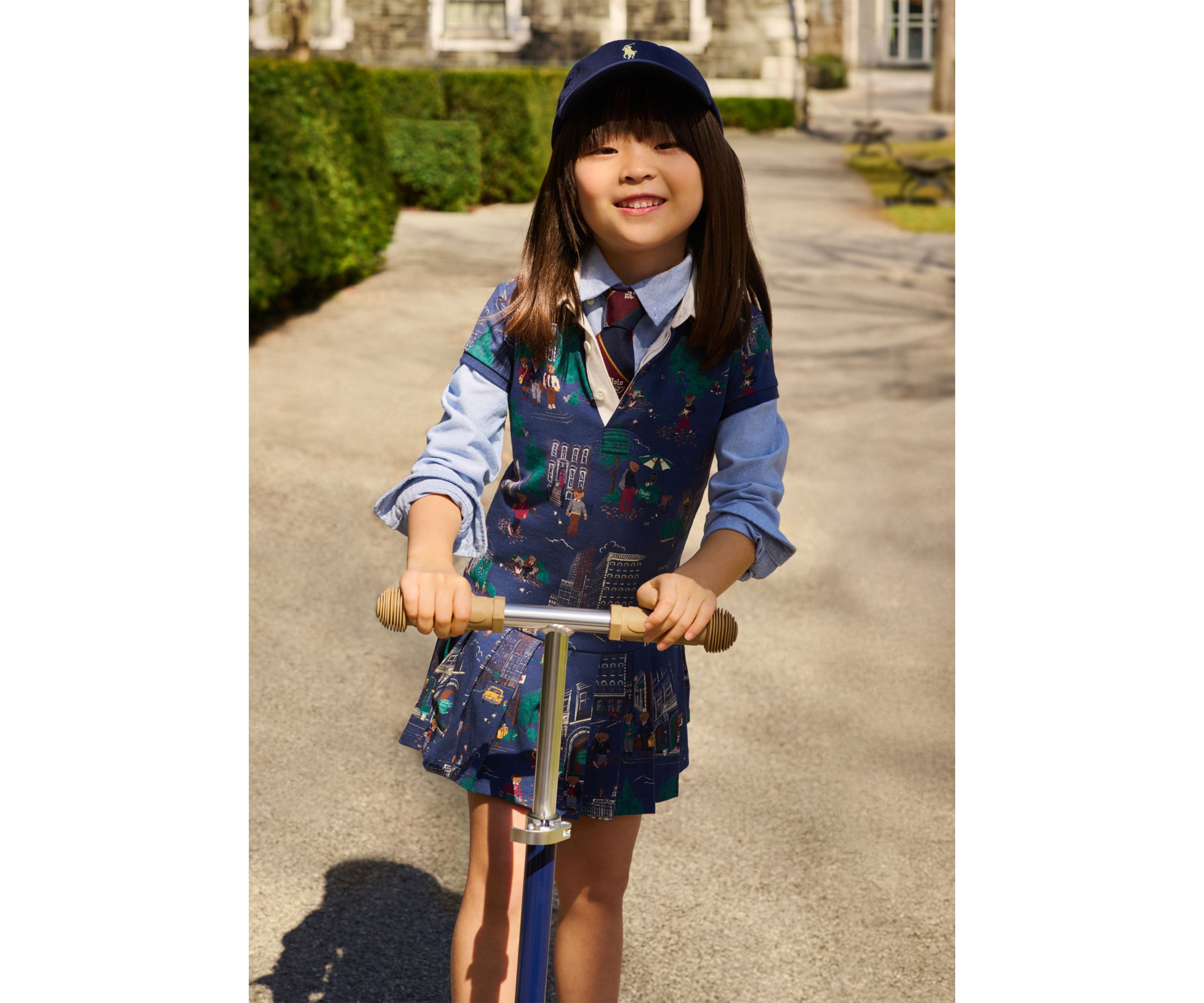 Girls 2-6x Polo Bear Cotton Jersey Rugby Dress