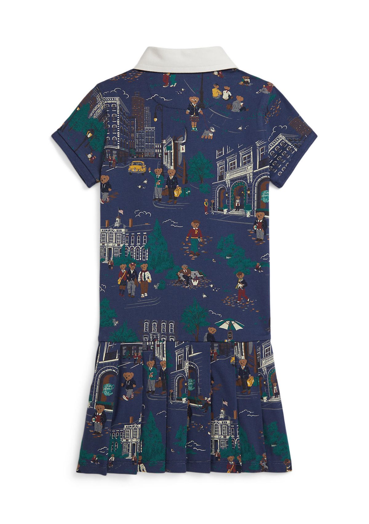 Girls 2-6x Polo Bear Cotton Jersey Rugby Dress