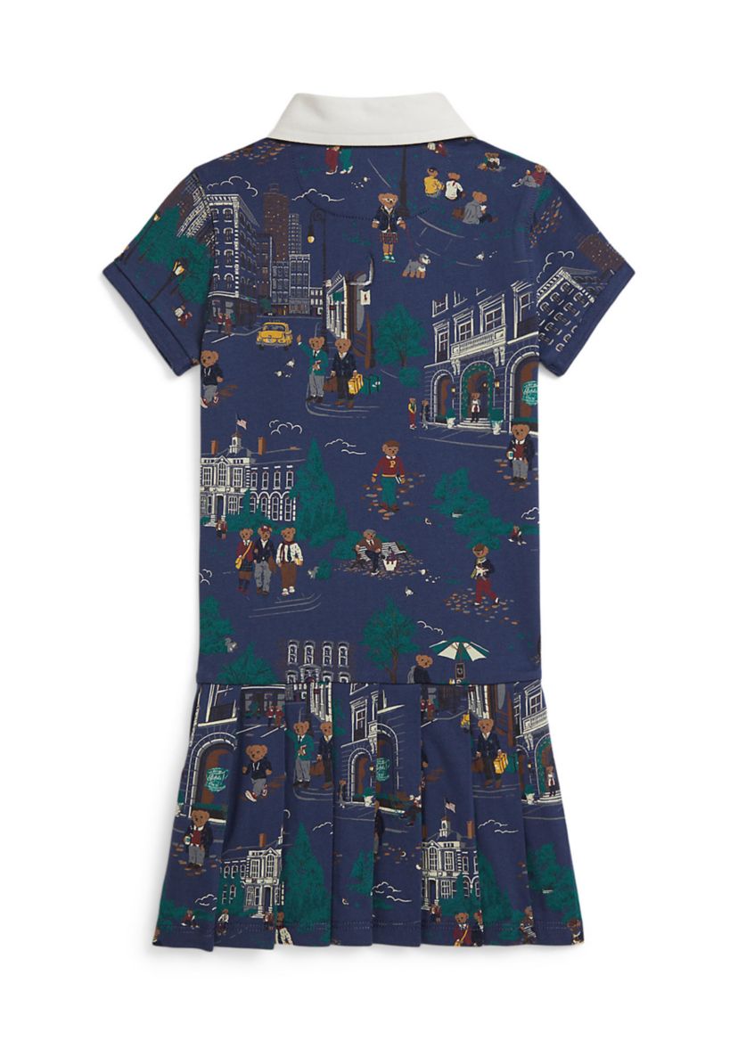 Girls 2-6x Polo Bear Cotton Jersey Rugby Dress
