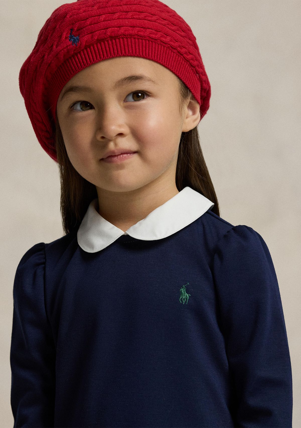 Girls 4-6x Plaid-Skirt Ponte Dress