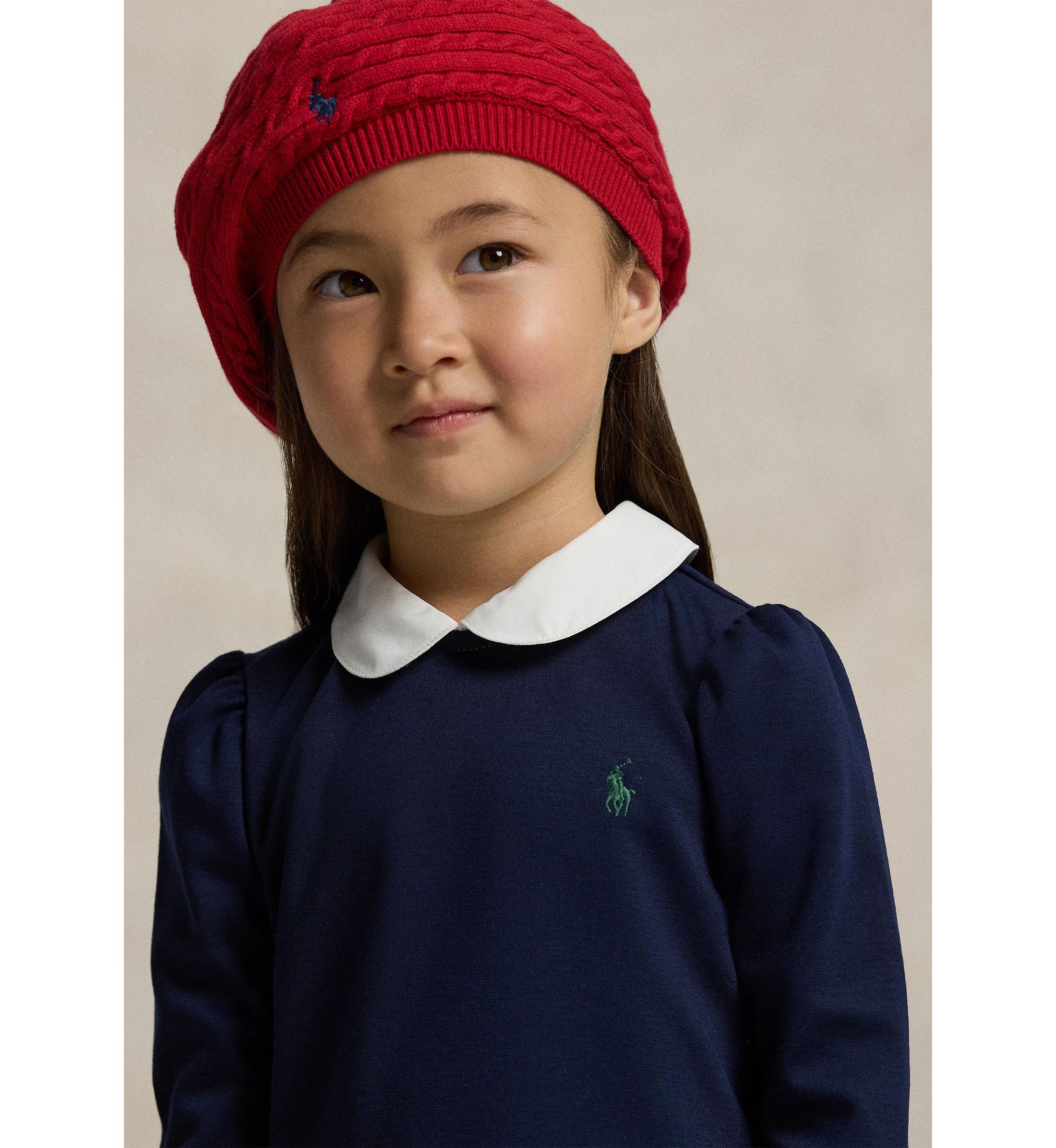 Girls 4-6x Plaid-Skirt Ponte Dress
