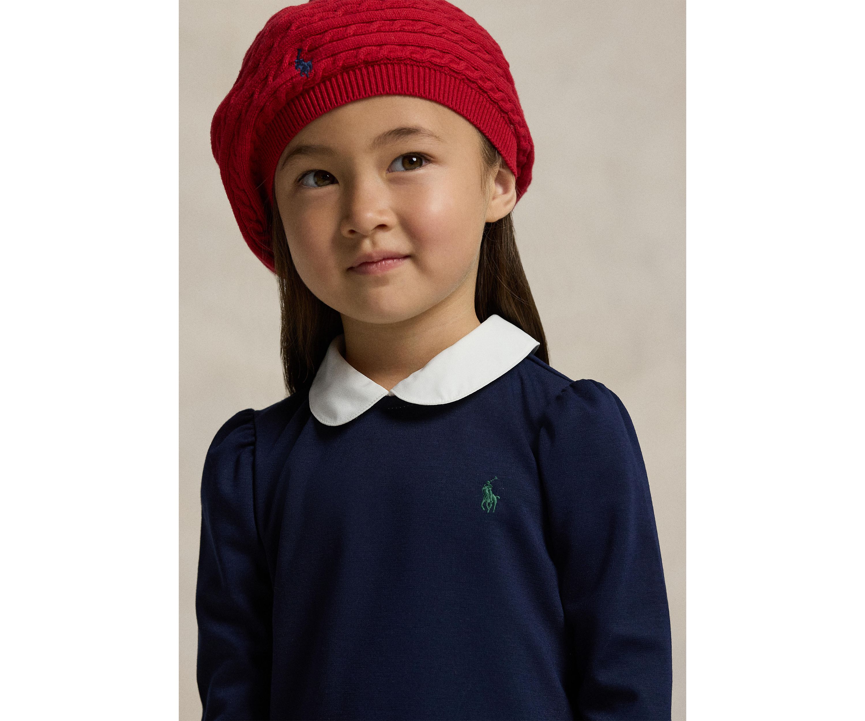 Girls 4-6x Plaid-Skirt Ponte Dress