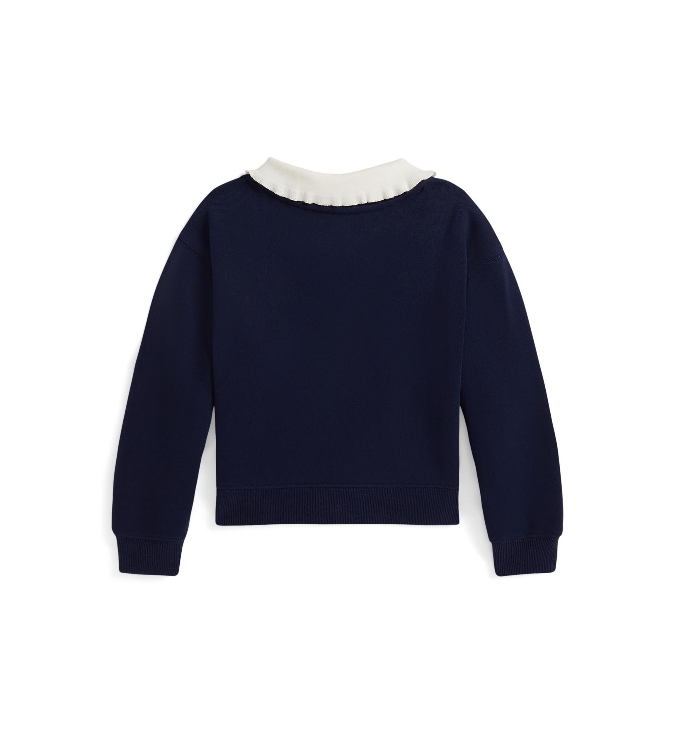 Girls 2-6x Collared Fleece Sweatshirt