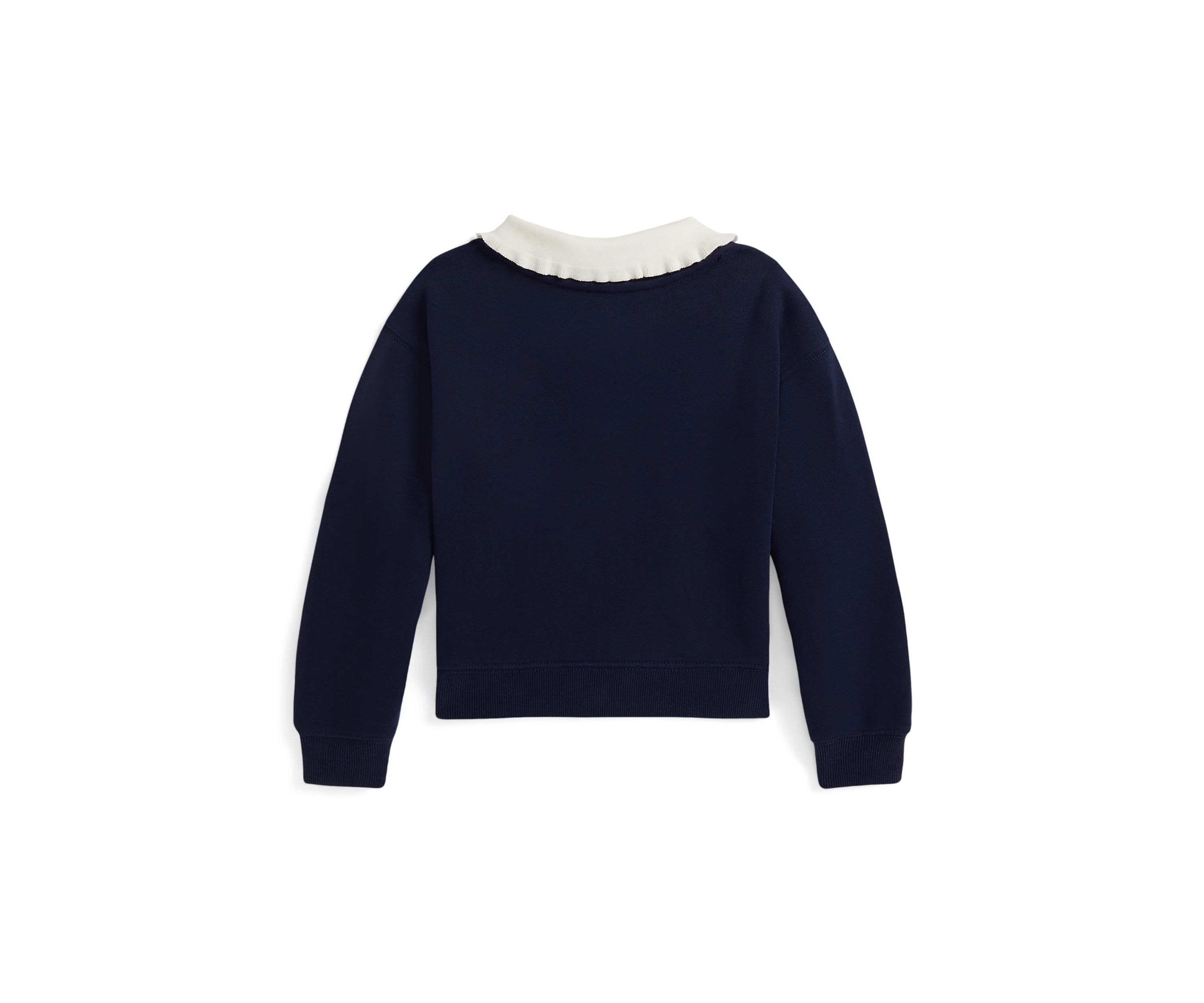 Girls 2-6x Collared Fleece Sweatshirt