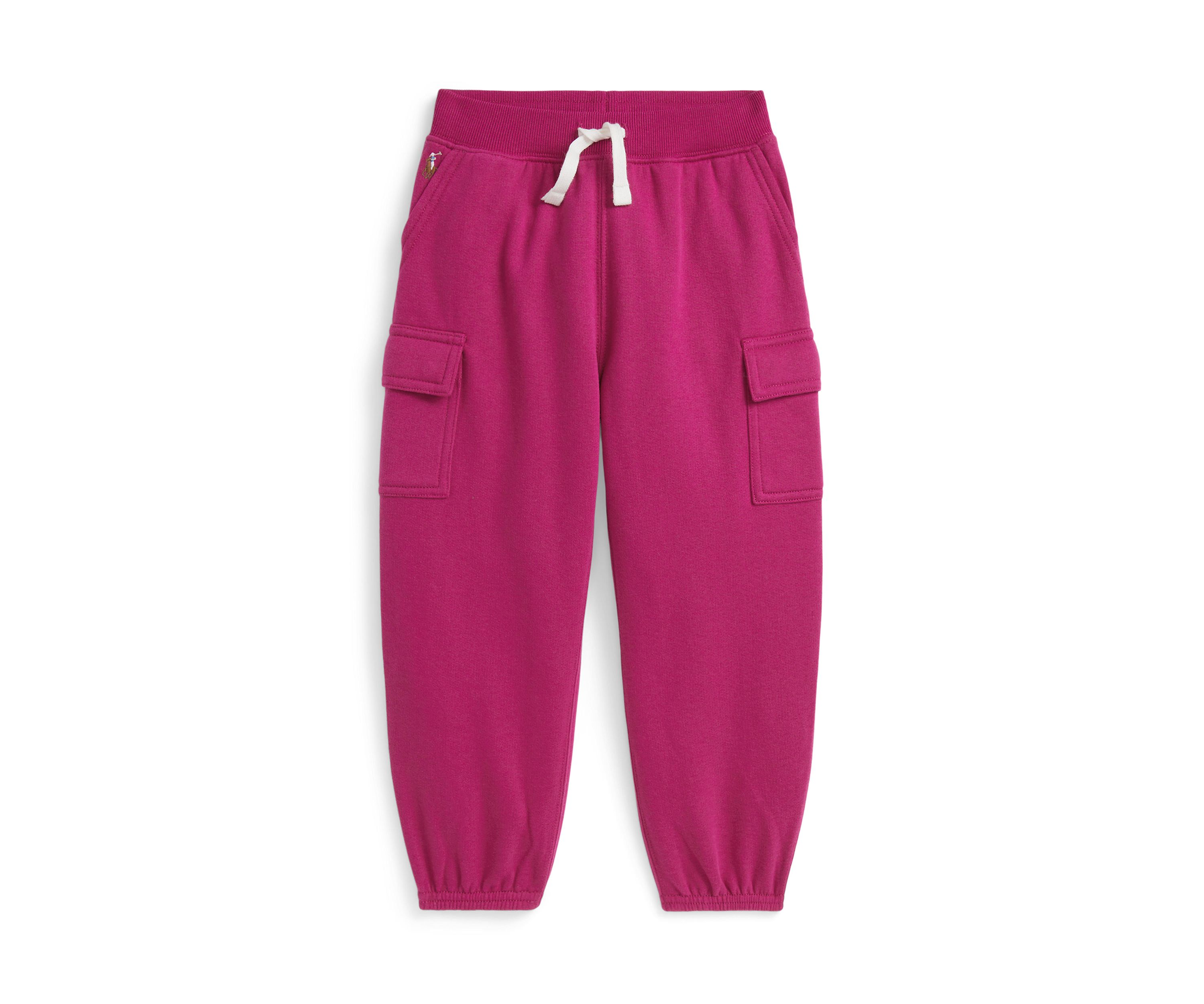 Girls 2-6x Fleece Cargo Jogger Pants