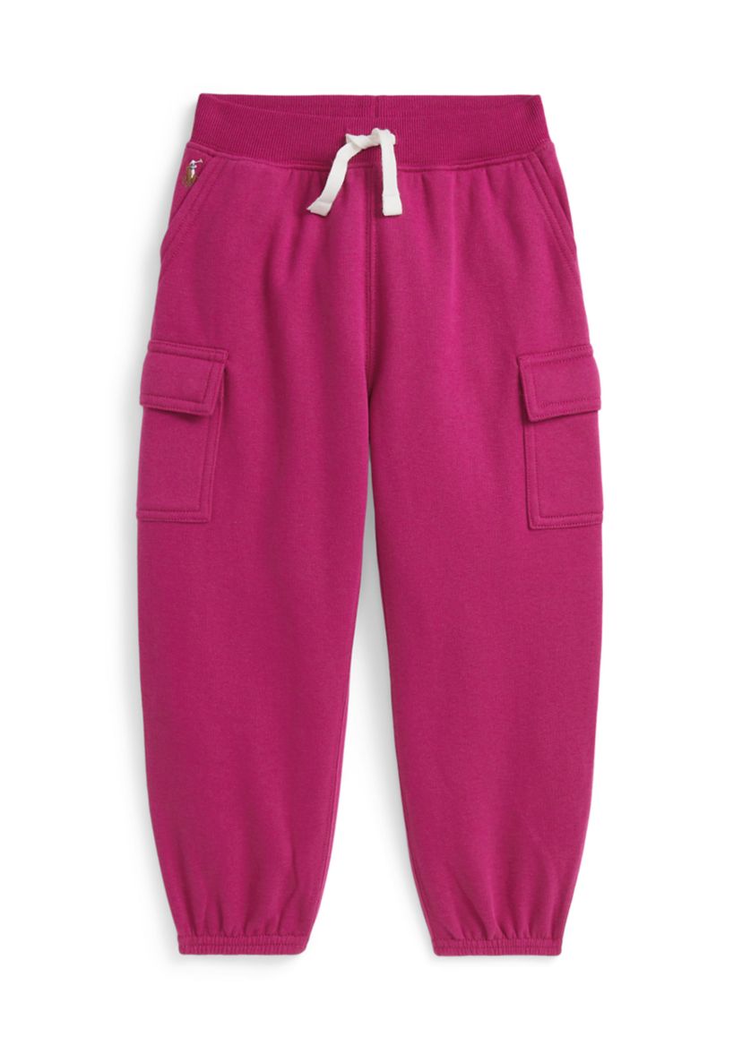 Girls 2-6x Fleece Cargo Jogger Pants