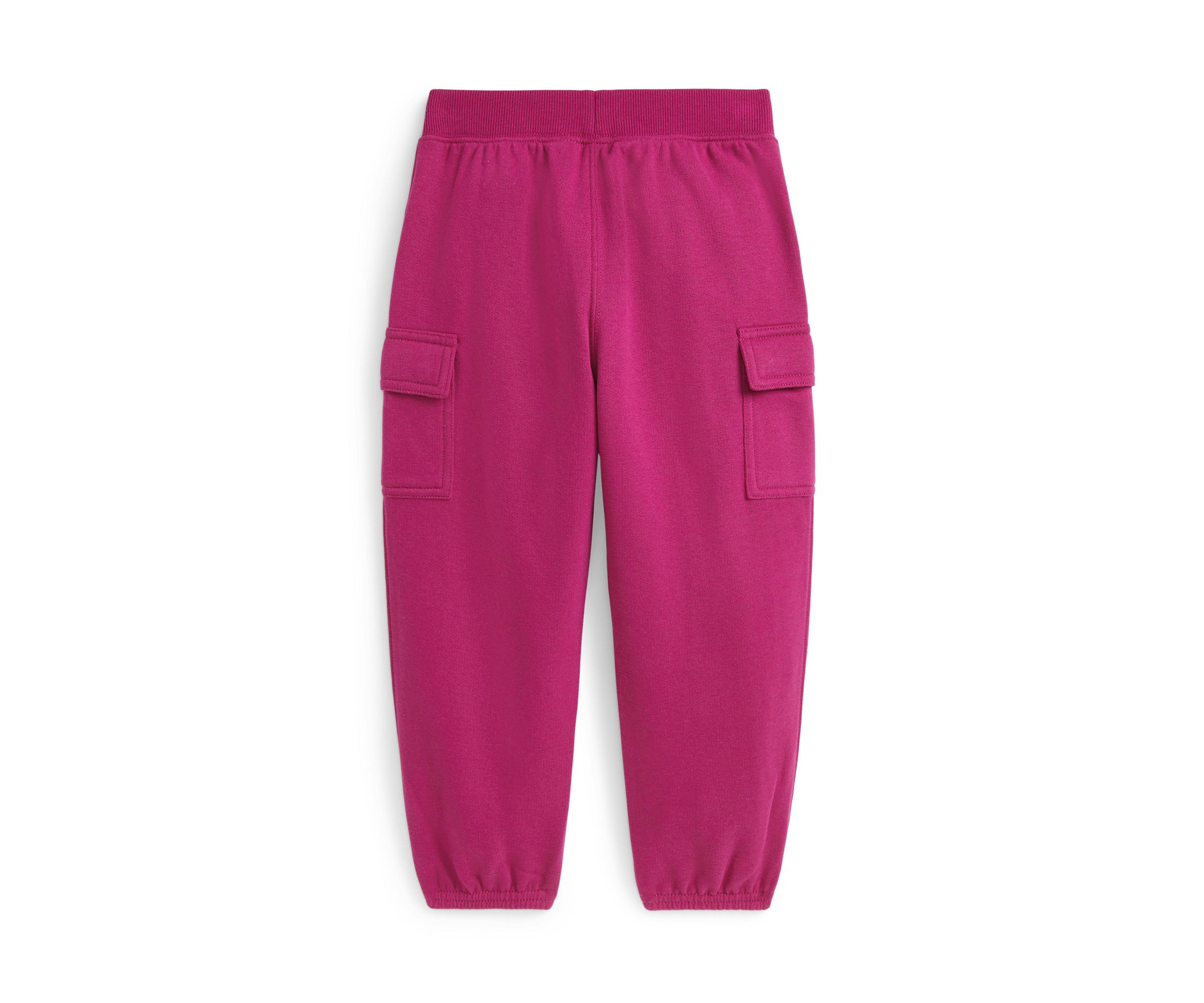Girls 2-6x Fleece Cargo Jogger Pants