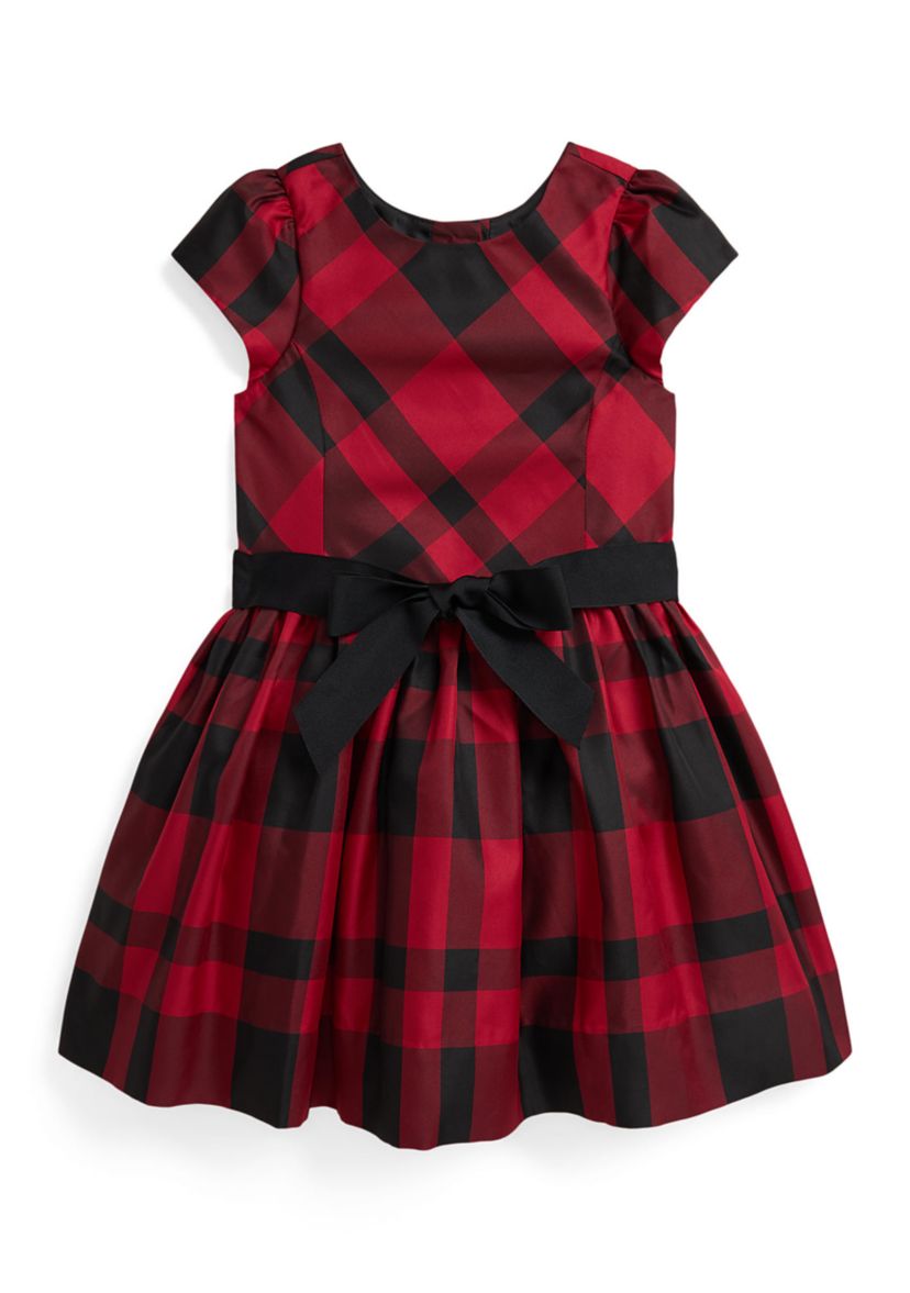 Girls 2-6x Plaid Taffeta Dress