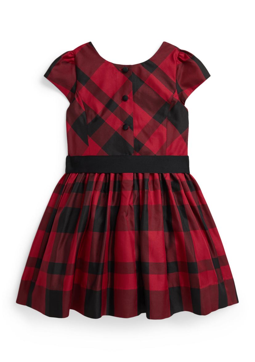 Girls 2-6x Plaid Taffeta Dress