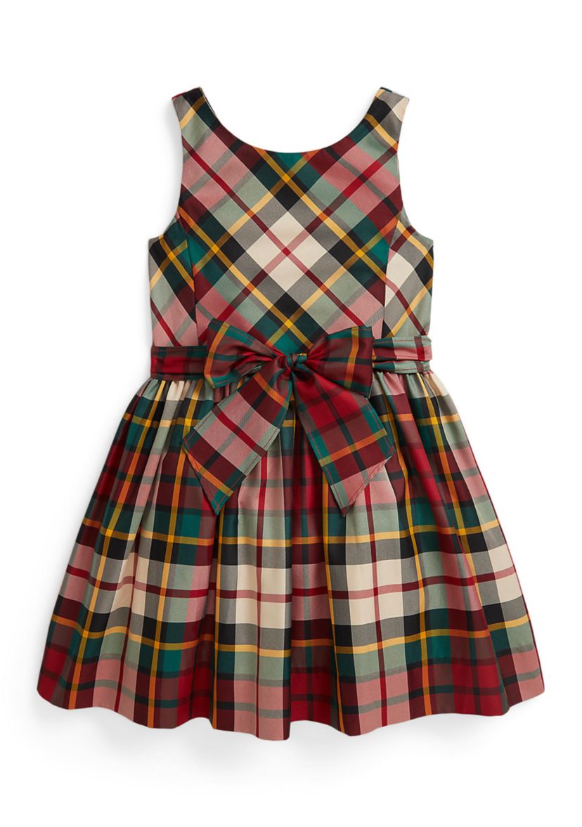Girls 2-6x Plaid Taffeta Dress