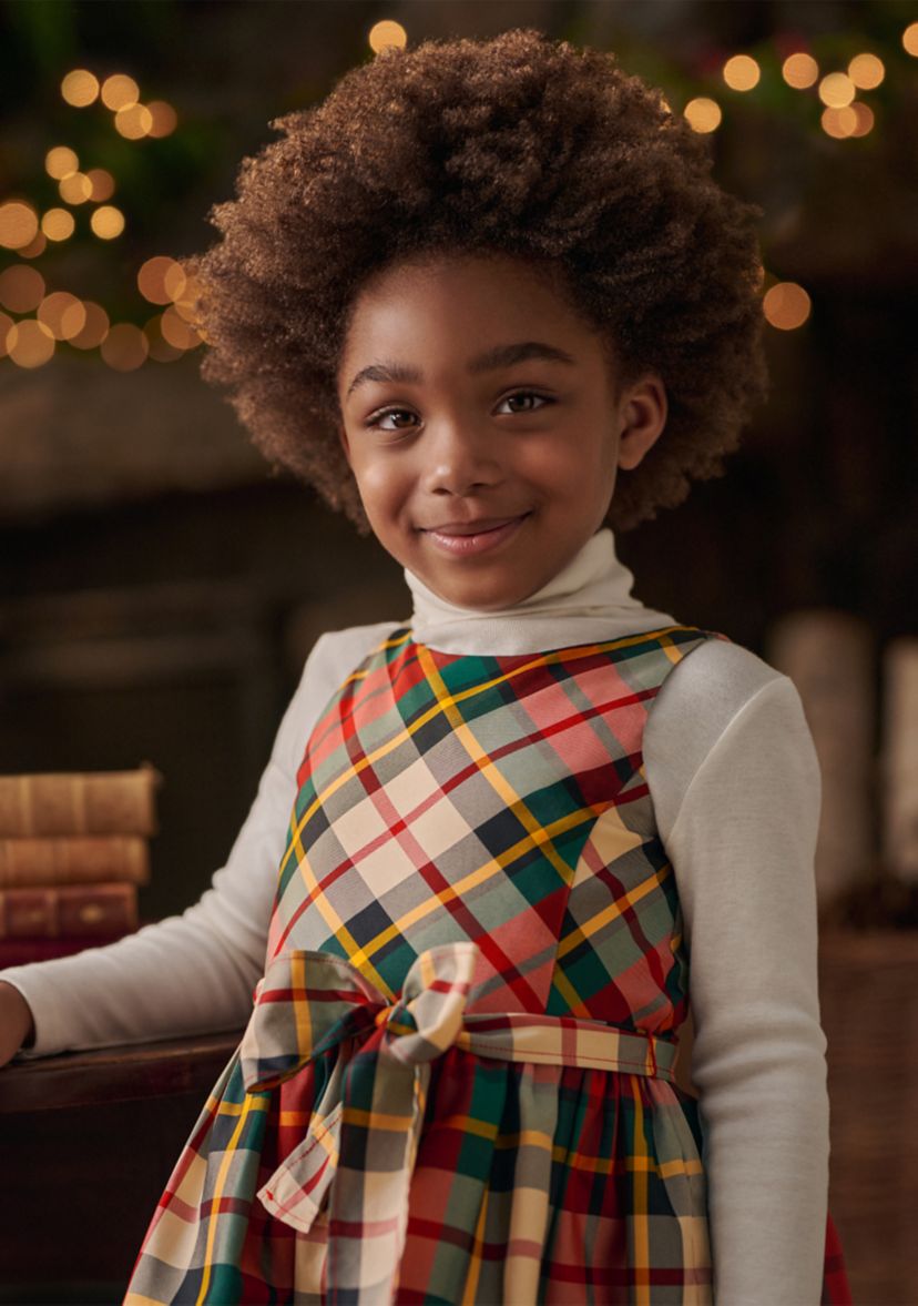 Girls 2-6x Plaid Taffeta Dress