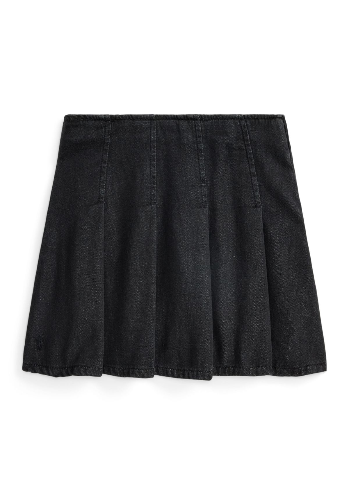 Girls 2-6x Pleated Cotton Denim Skirt