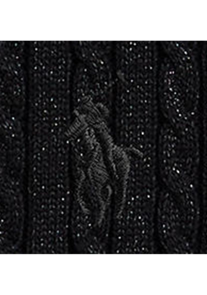 Girls 2-6x Metallic Mini-Cable Polo Sweater Dress