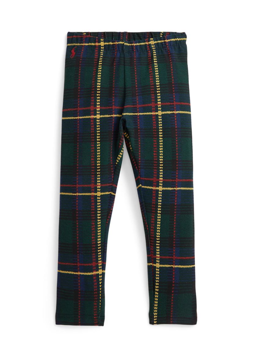 Girls 4-6x Plaid Stretch Jersey Leggings