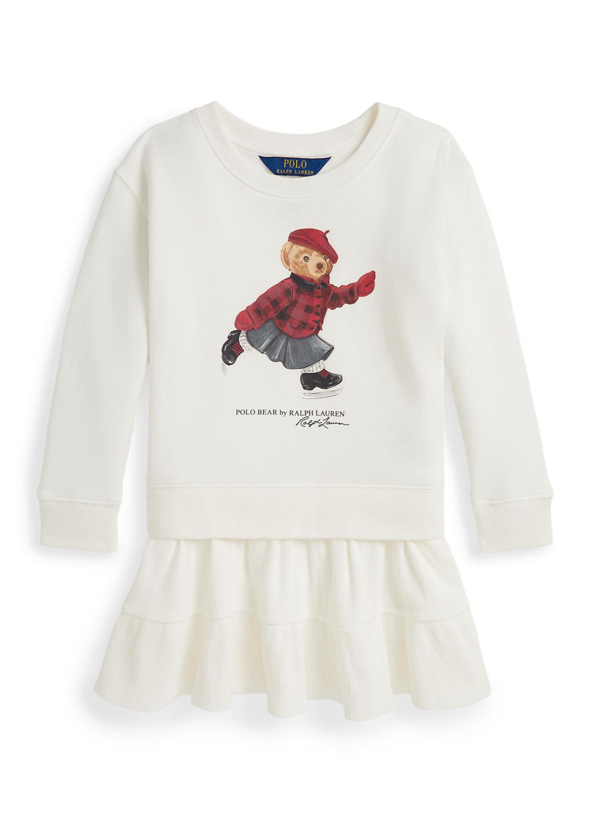 Girls 2-6x Polo Bear Fleece Dress