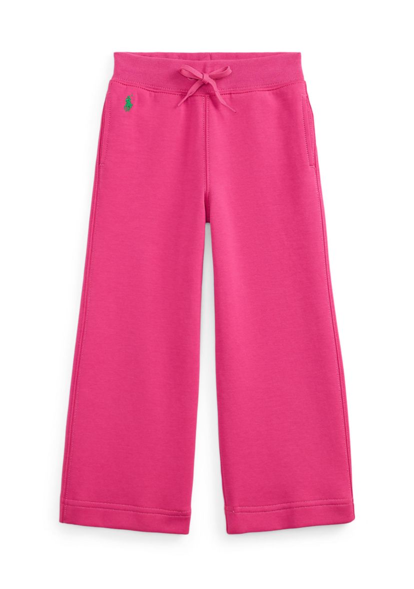 Girls 2-6x Wide-Leg Double-Knit Sweatpant
