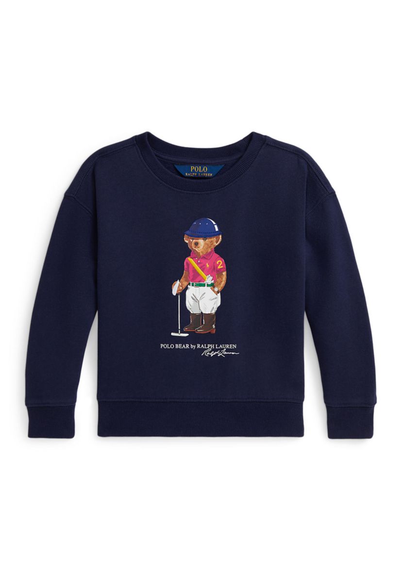 Girls 2-6x Polo Bear Fleece Boxy Sweatshirt