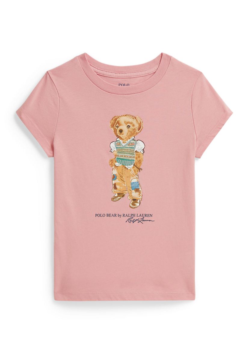 Ralph Lauren Childrenswear Girls 2-6x Polo Bear Cotton Jersey T 