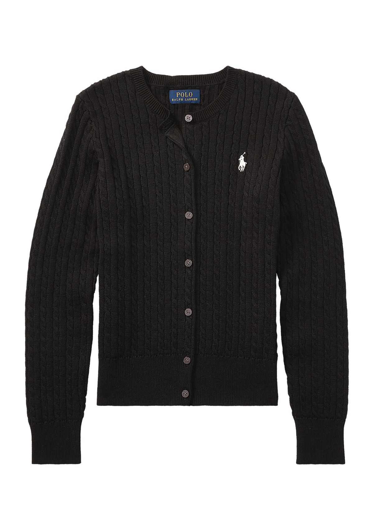 Girls 7-16 Mini-Cable Cotton Cardigan