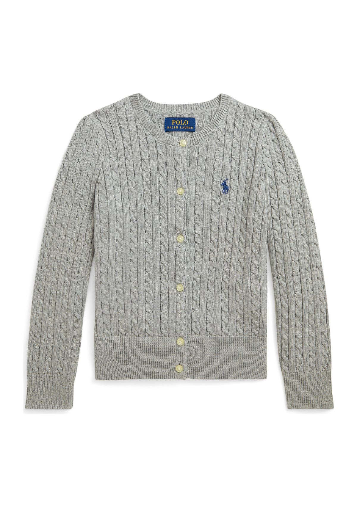 Girls 7-16 Mini Cable Cotton Cardigan