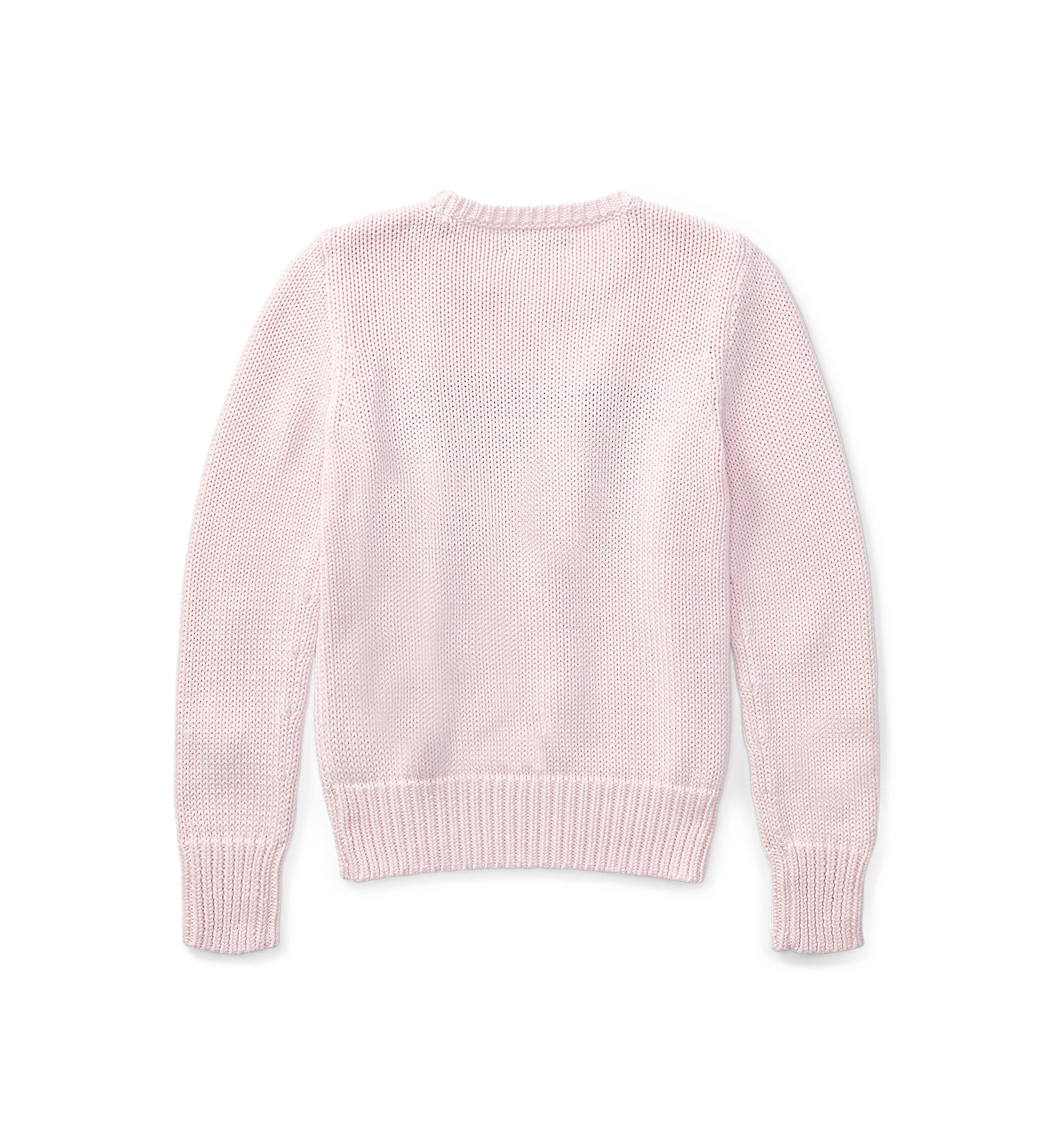 Girls 7-16 Flag Cotton Crewneck Sweater