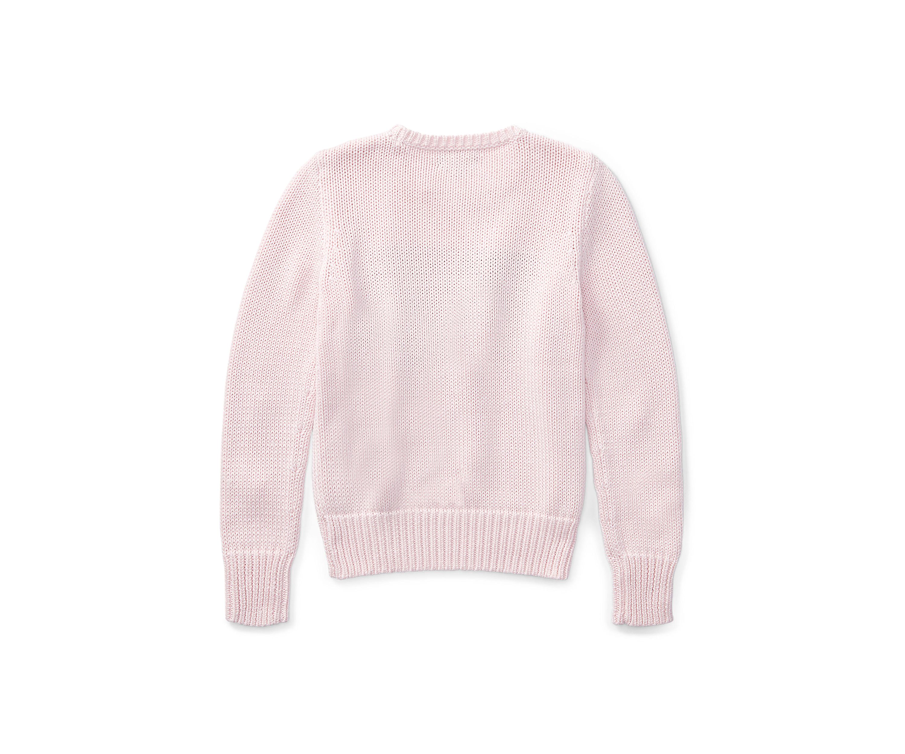 Girls 7-16 Flag Cotton Crewneck Sweater